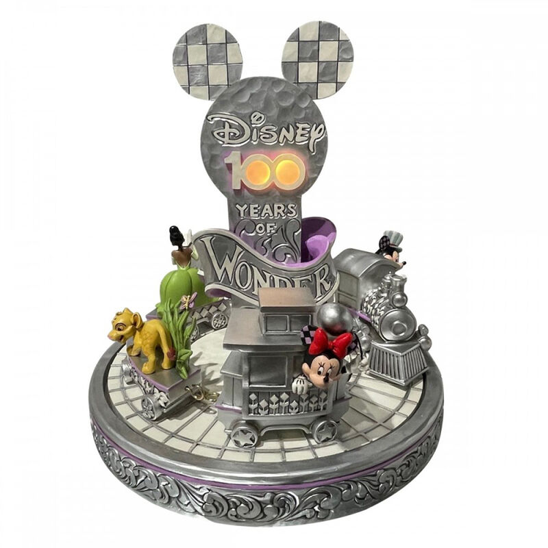 Disney - Mickey Mouse : Statuette &quot;DISNEY 100 YEARS of Wonder&quot; - le palais des goodies