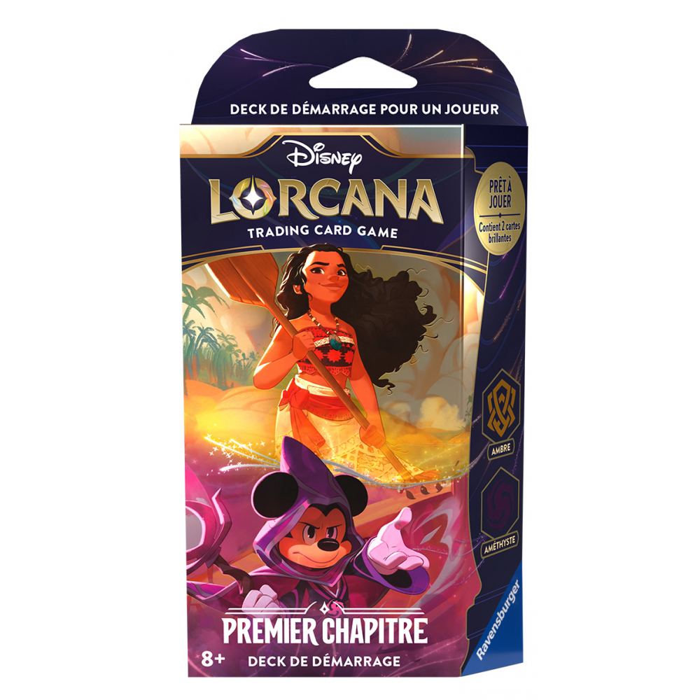 Disney Lorcana TCG - Deck de Demarrage, Premier chapitre : Vaiana et Mickey (Français)