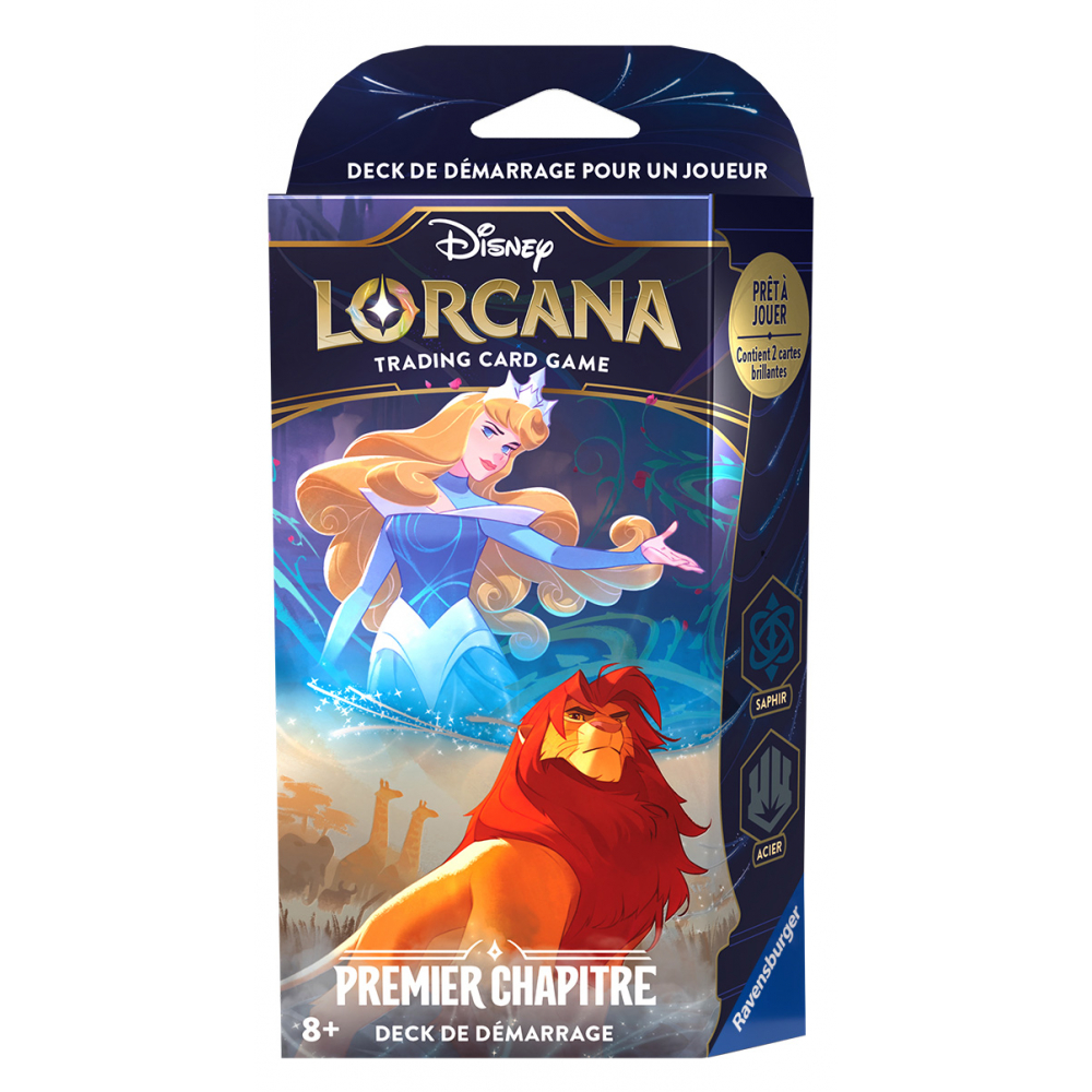 Disney Lorcana TCG - Deck de Demarrage, Premier chapitre : Aurore et Simba (Français)