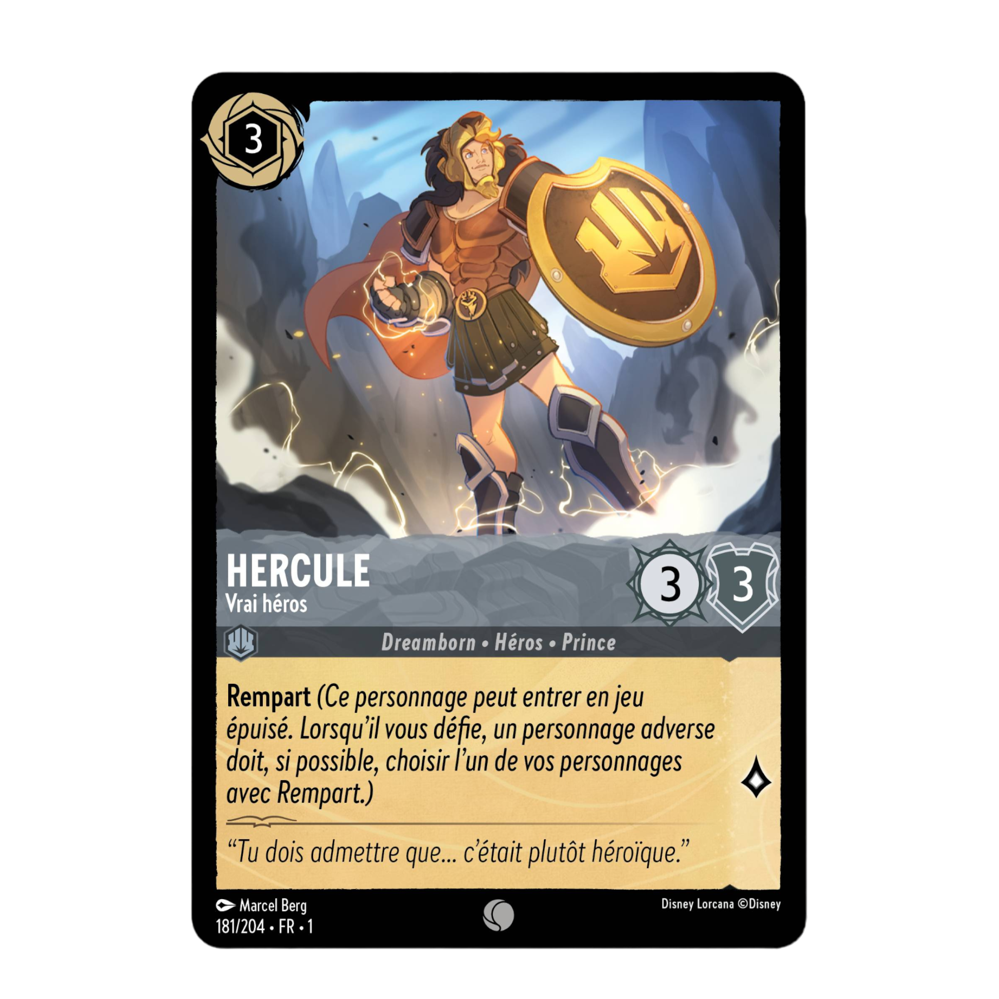 Disney Lorcana TCG : Carte "Hercule" (181/204) le palais des goodies