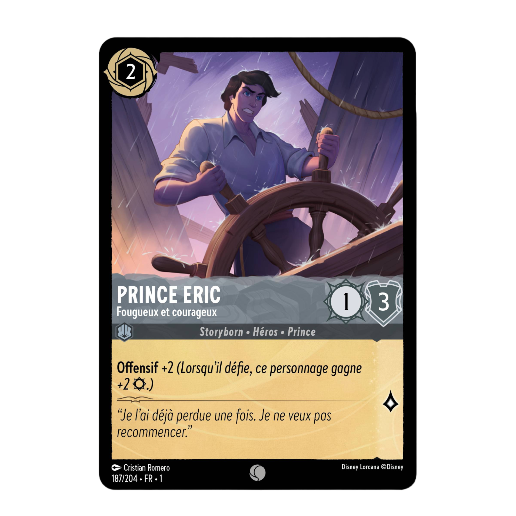 Disney Lorcana TCG : Carte "Prince Eric" (187/204) le palais des goodies