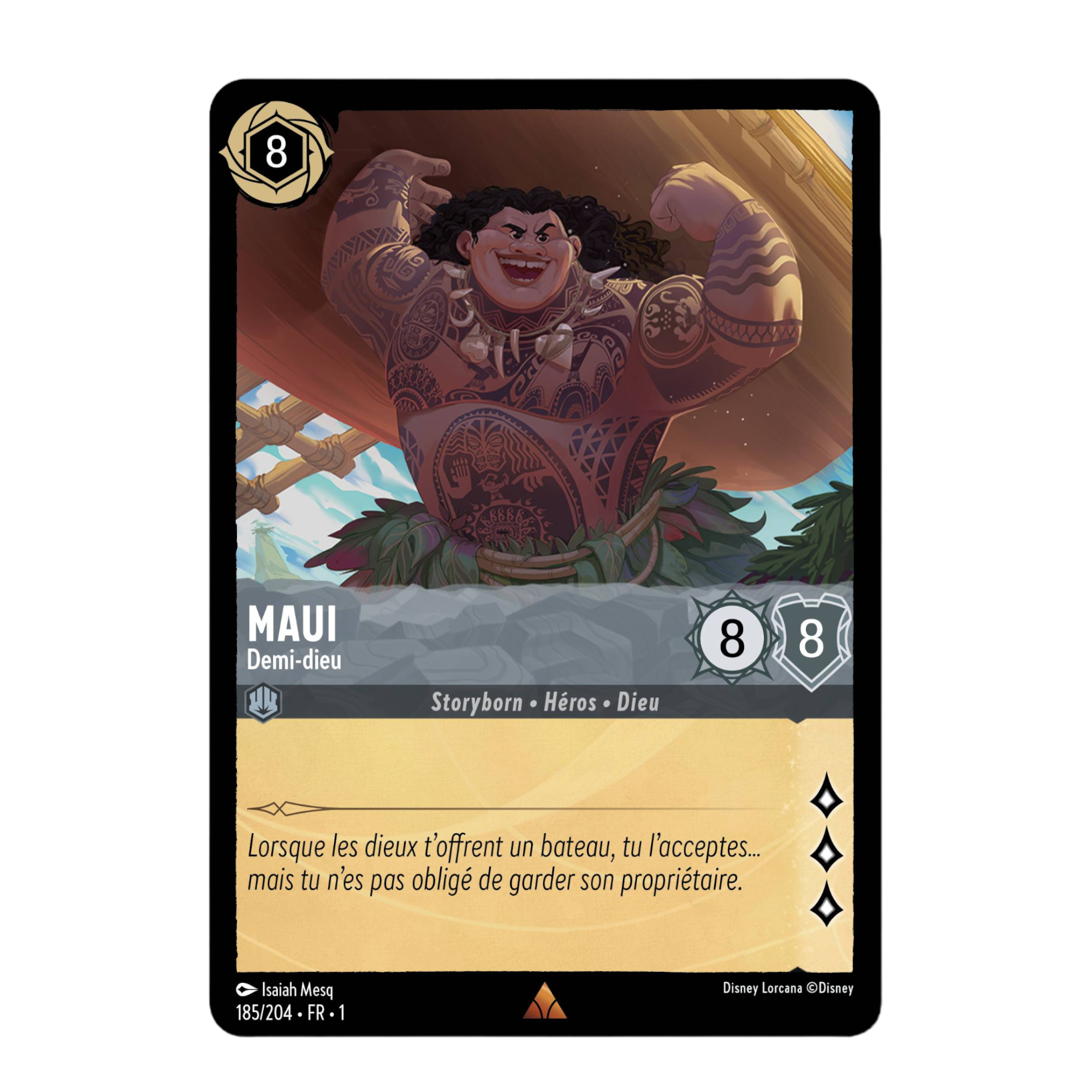 Disney Lorcana TCG : Carte "Maui" (185/204) le palais des goodies