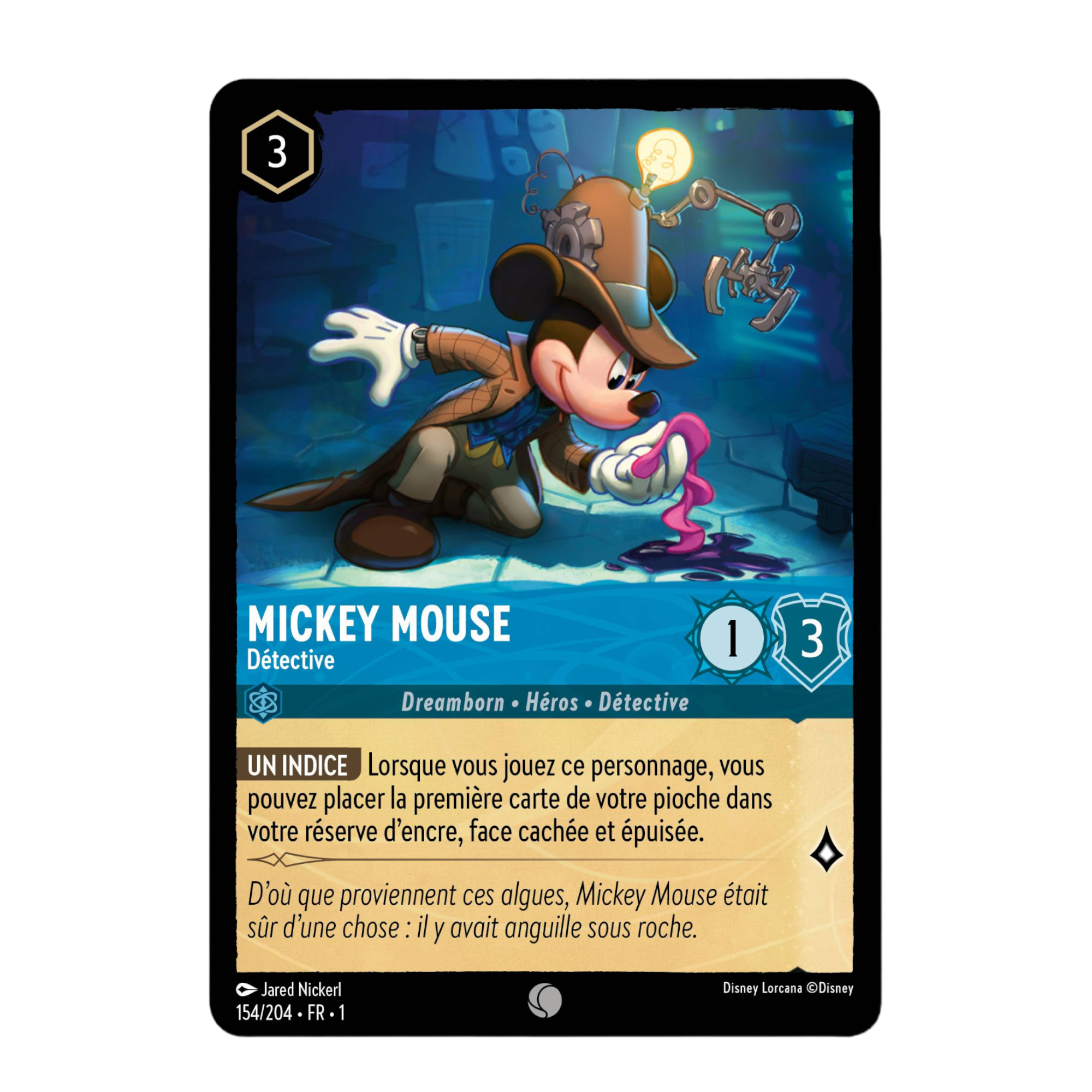 Disney Lorcana TCG : Carte &quot;Mickey Mouse&quot; (154/204) le palais des goodies