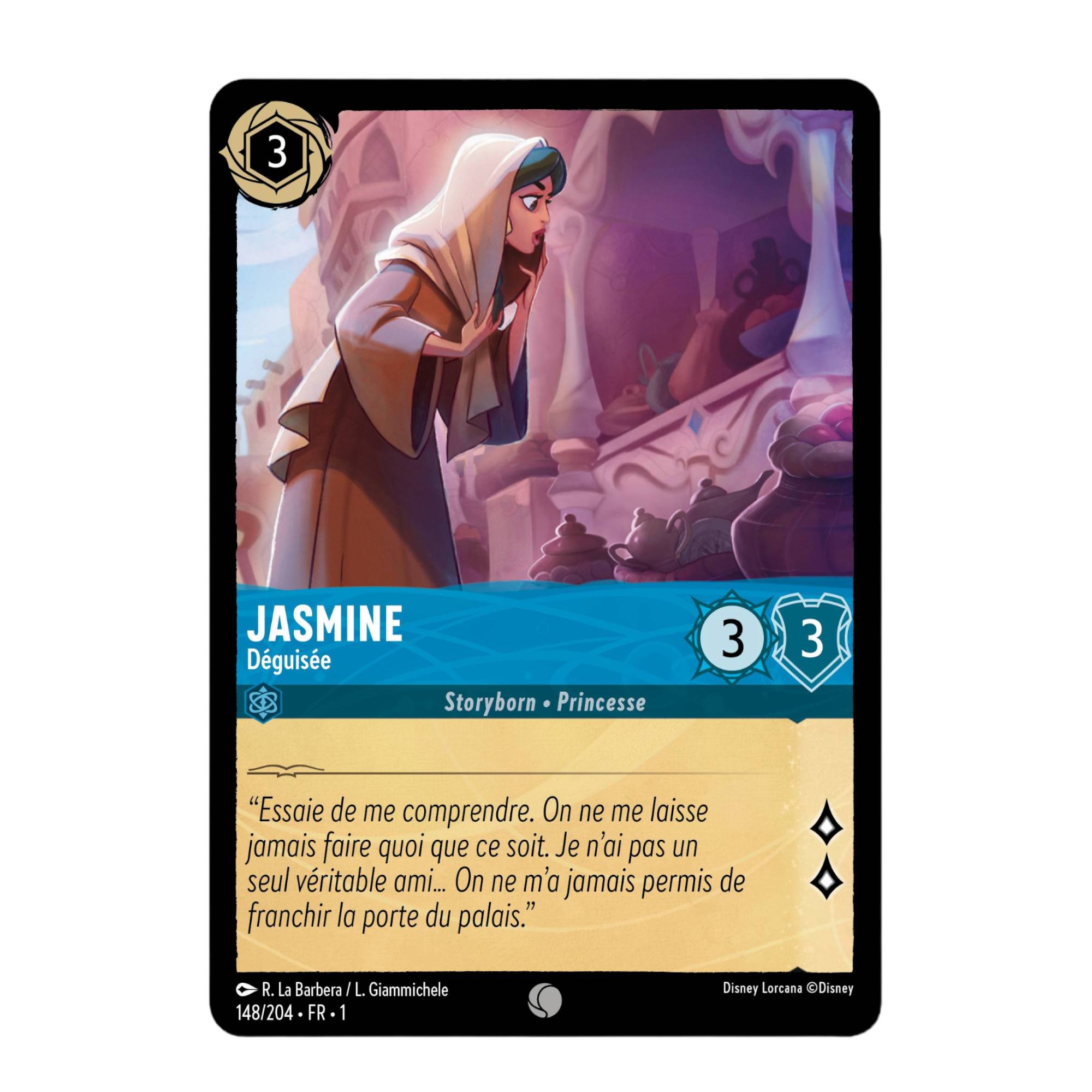 Disney Lorcana TCG : Carte "Jasmine" (148/204) le palais des goodies