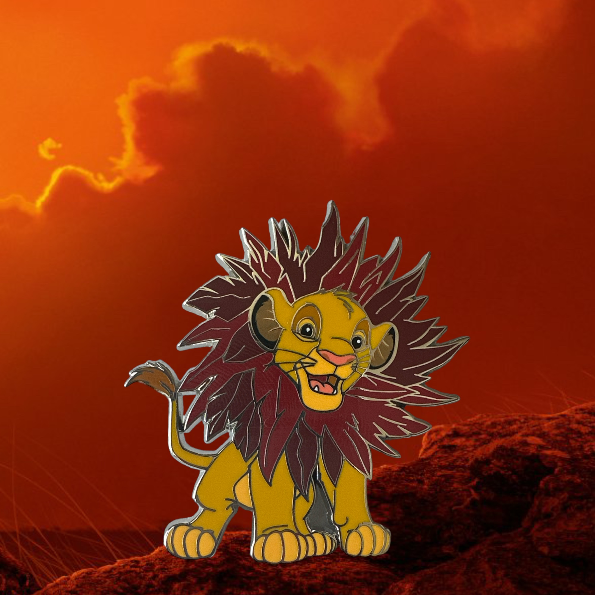 Disney - Le roi lion : Pin’s RL Simba feuille OE