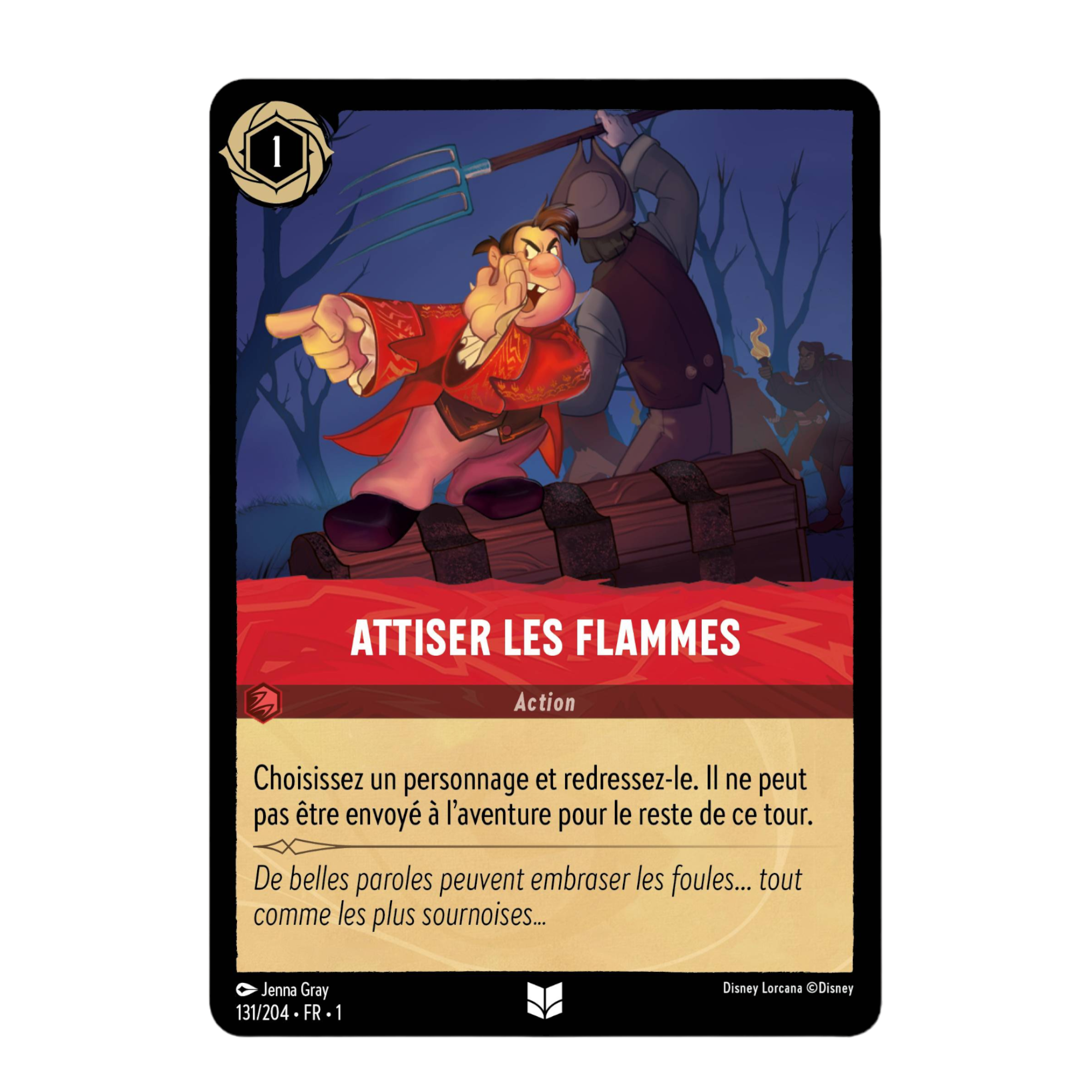 Disney Lorcana TCG : Carte "Attiser les flammes" (131/204) le palais des goodies