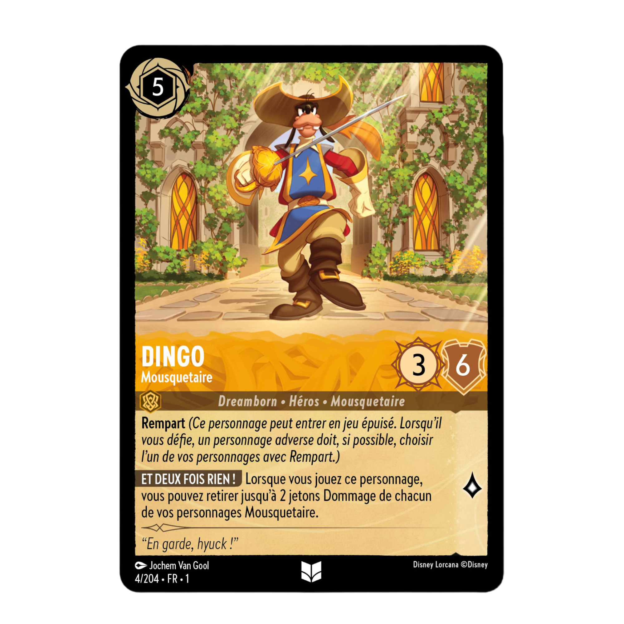 Disney Lorcana TCG : Carte "Dingo" (4/204) le palais des goodies