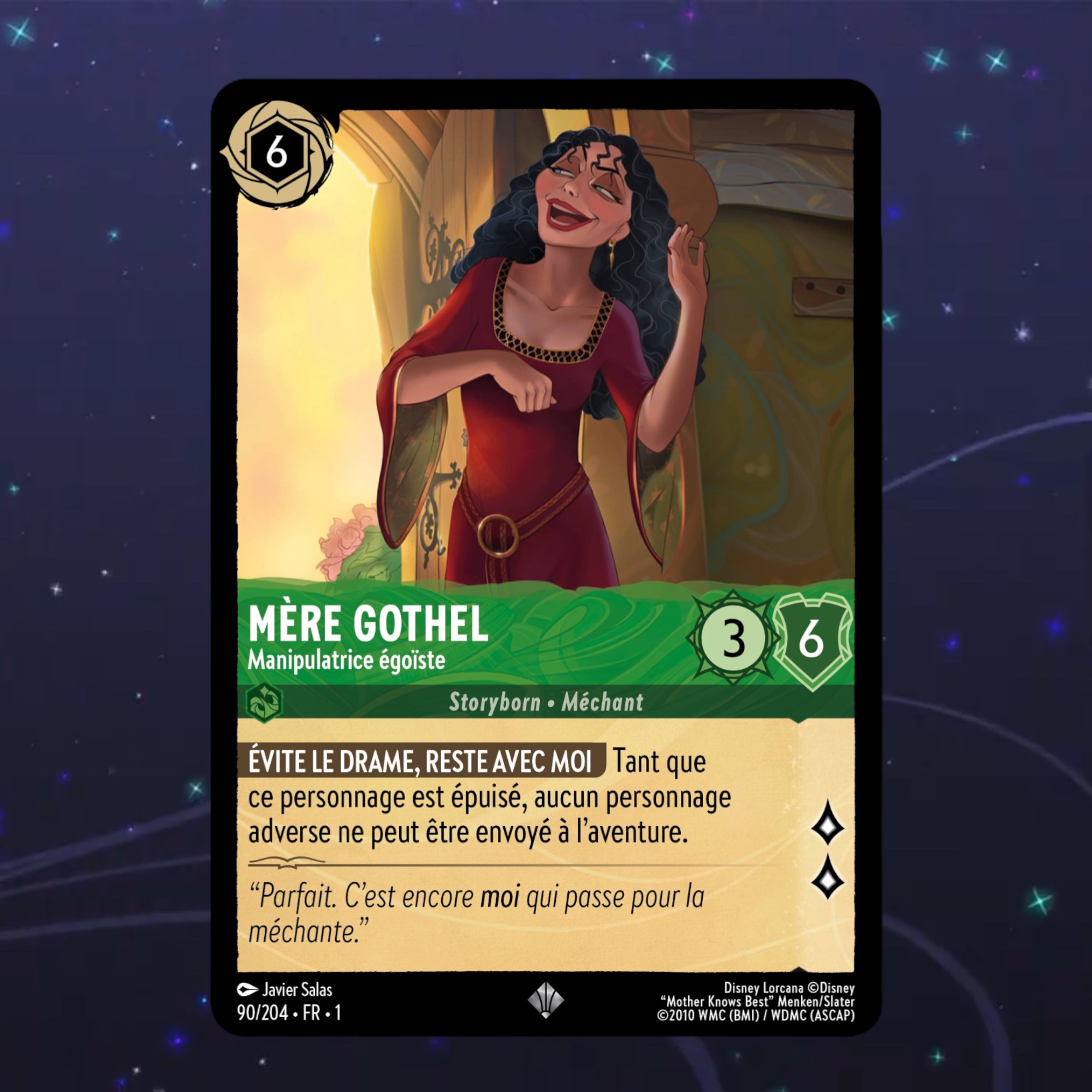 Disney Lorcana TCG : Carte Mère Gothel (90/204)