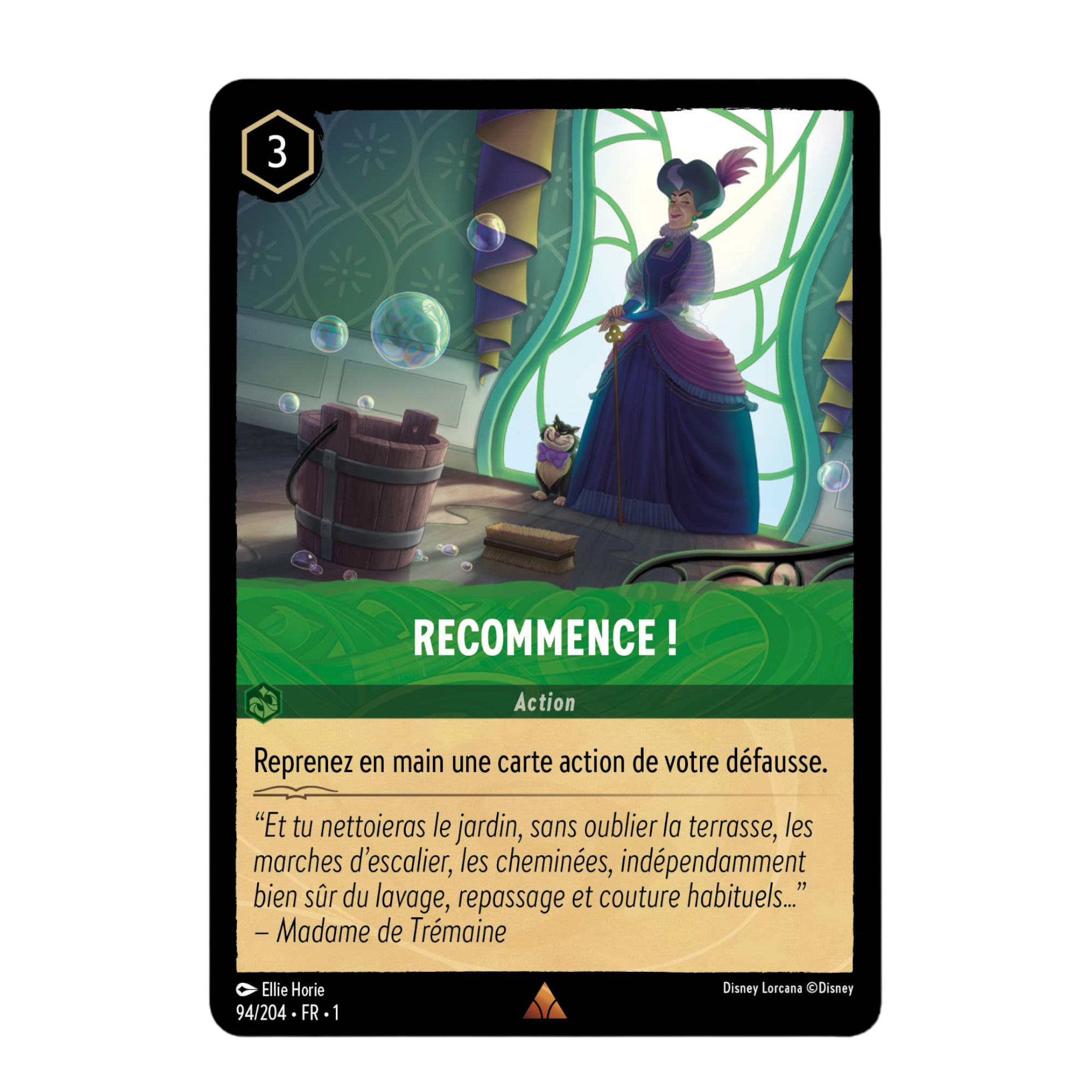 Disney Lorcana TCG : Carte "Recommence !" (94/204) le palais des goodies