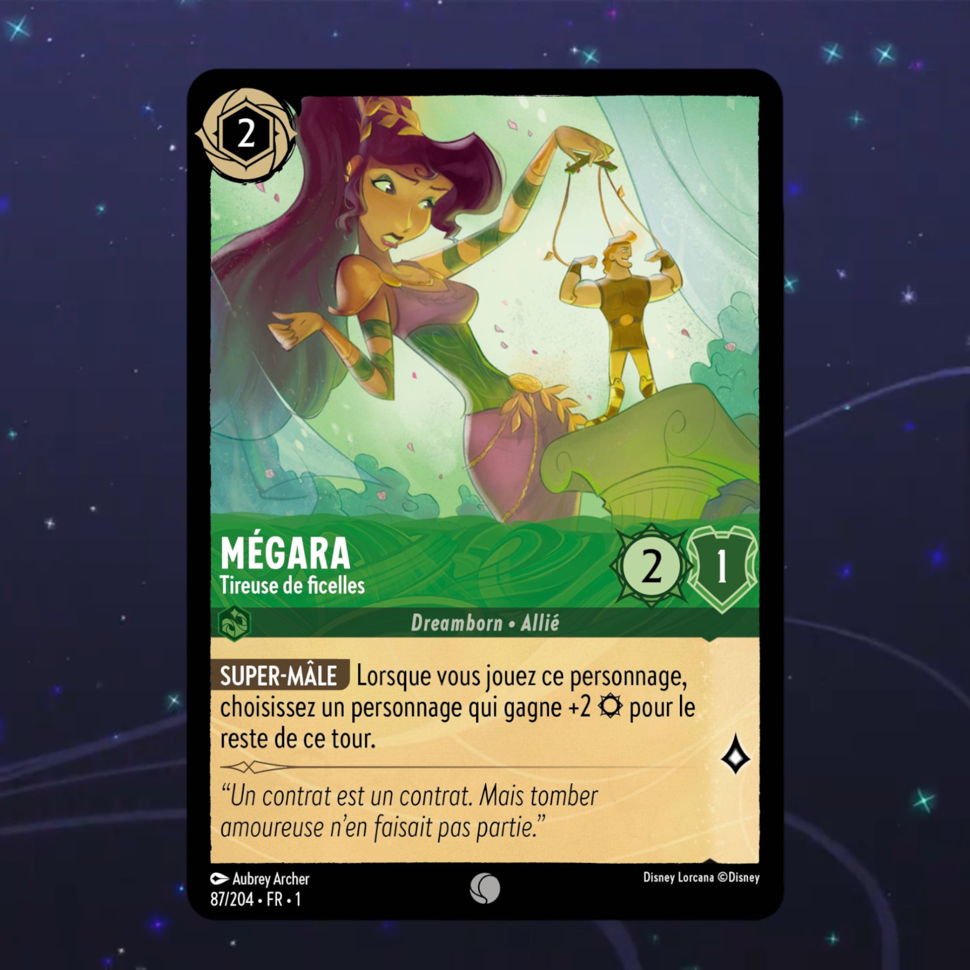 Disney Lorcana TCG : Carte Mégara (87/204)