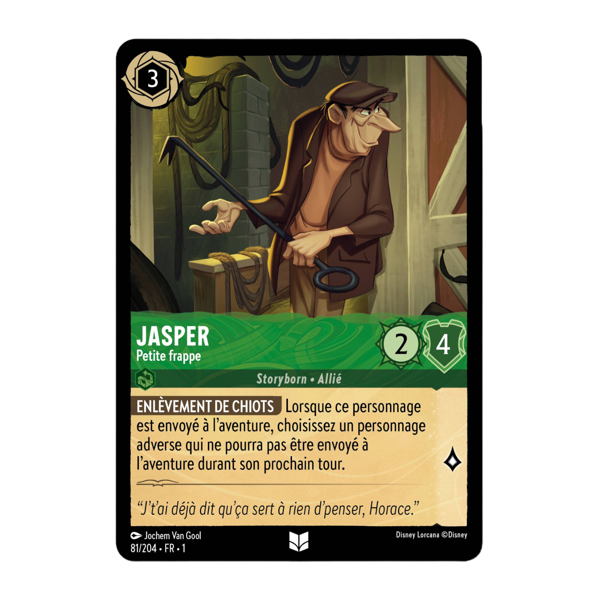 Disney Lorcana TCG : Carte "Jasper" (81/204) le palais des goodies