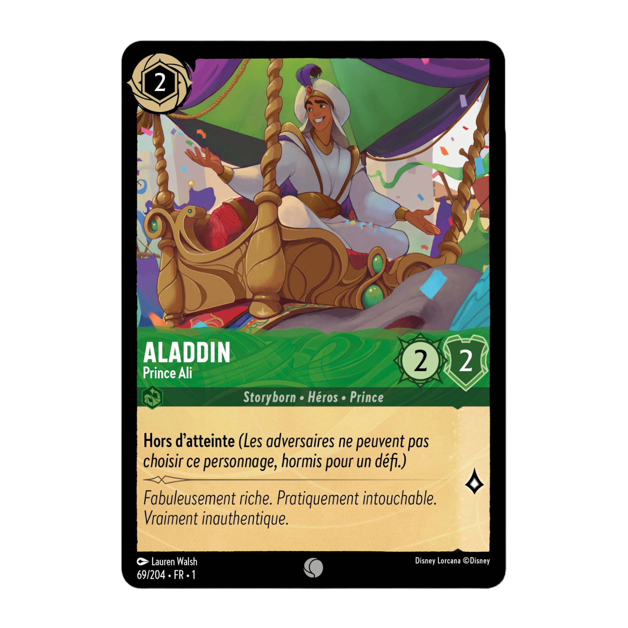 Disney Lorcana TCG : Carte "Aladdin" (69/204) le palais des goodies