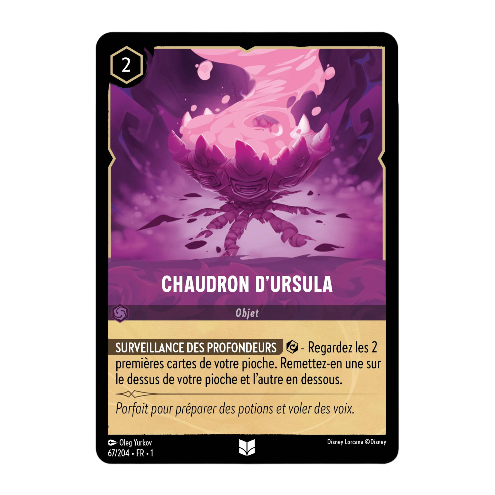 Disney Lorcana TCG : Carte "Chaudron dUrsula" (67/204) le palais des goodies