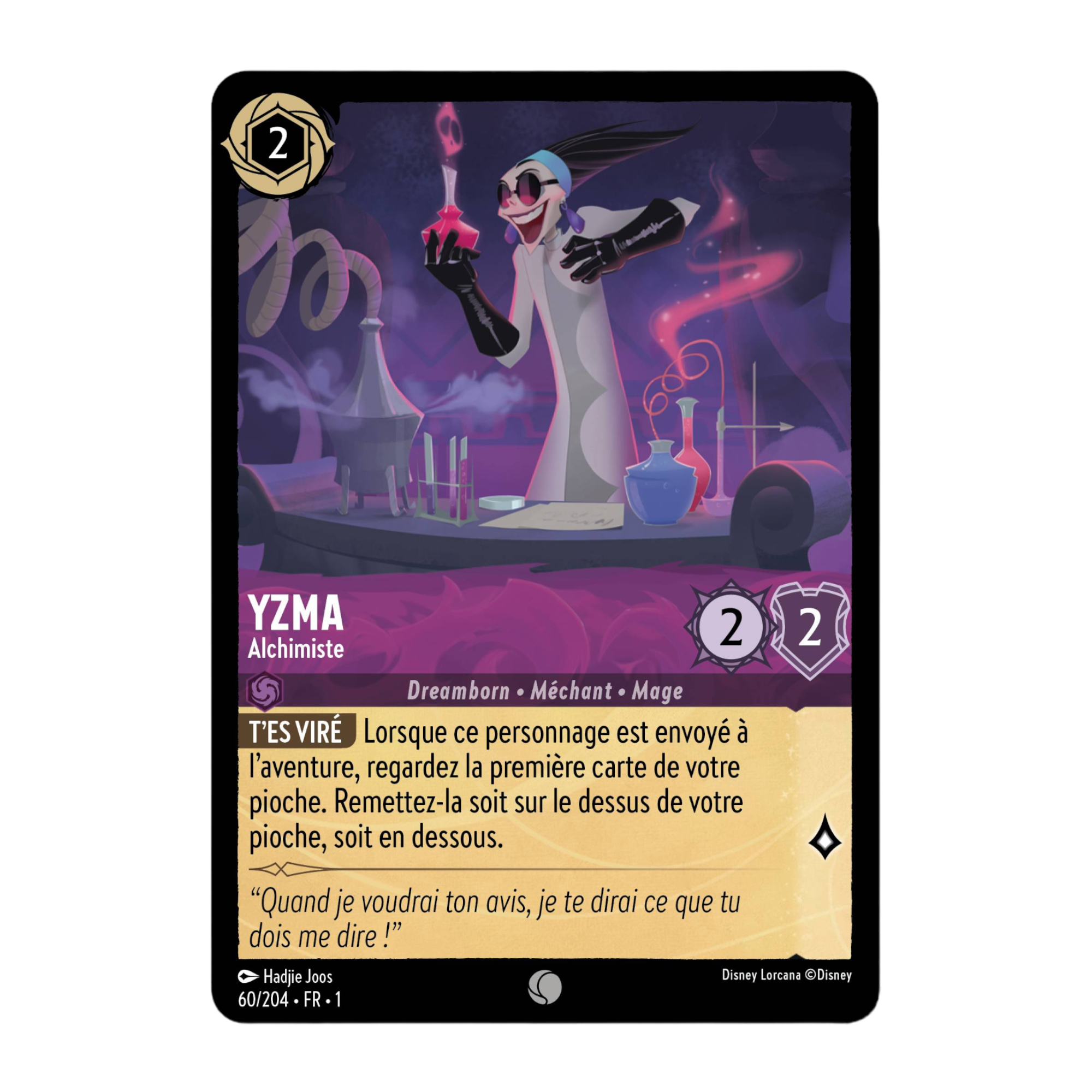 Disney Lorcana TCG : Carte "Yzma" (60/204) le palais des goodies