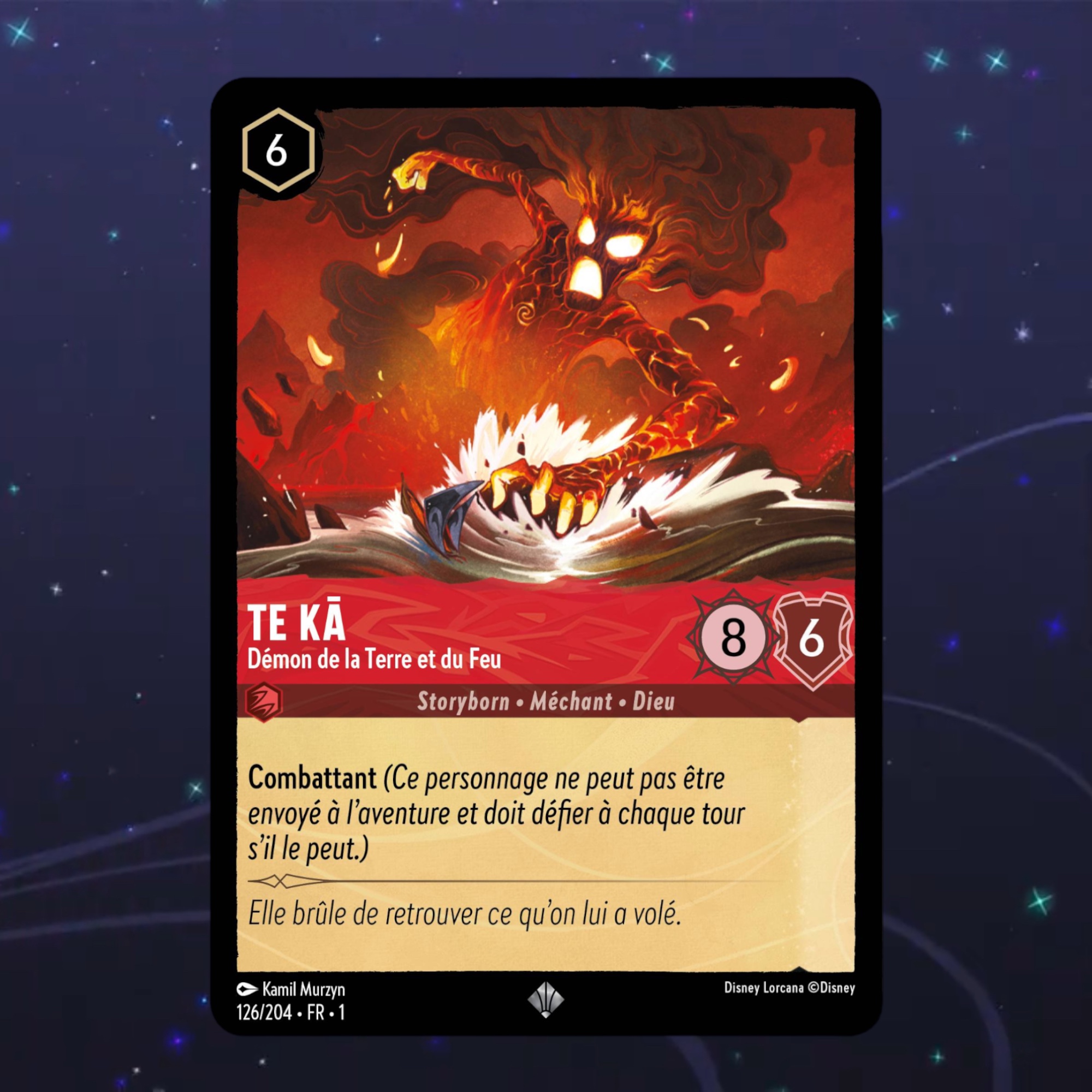Disney Lorcana TCG : Carte "Te Kā" (126/204) le palais des goodies