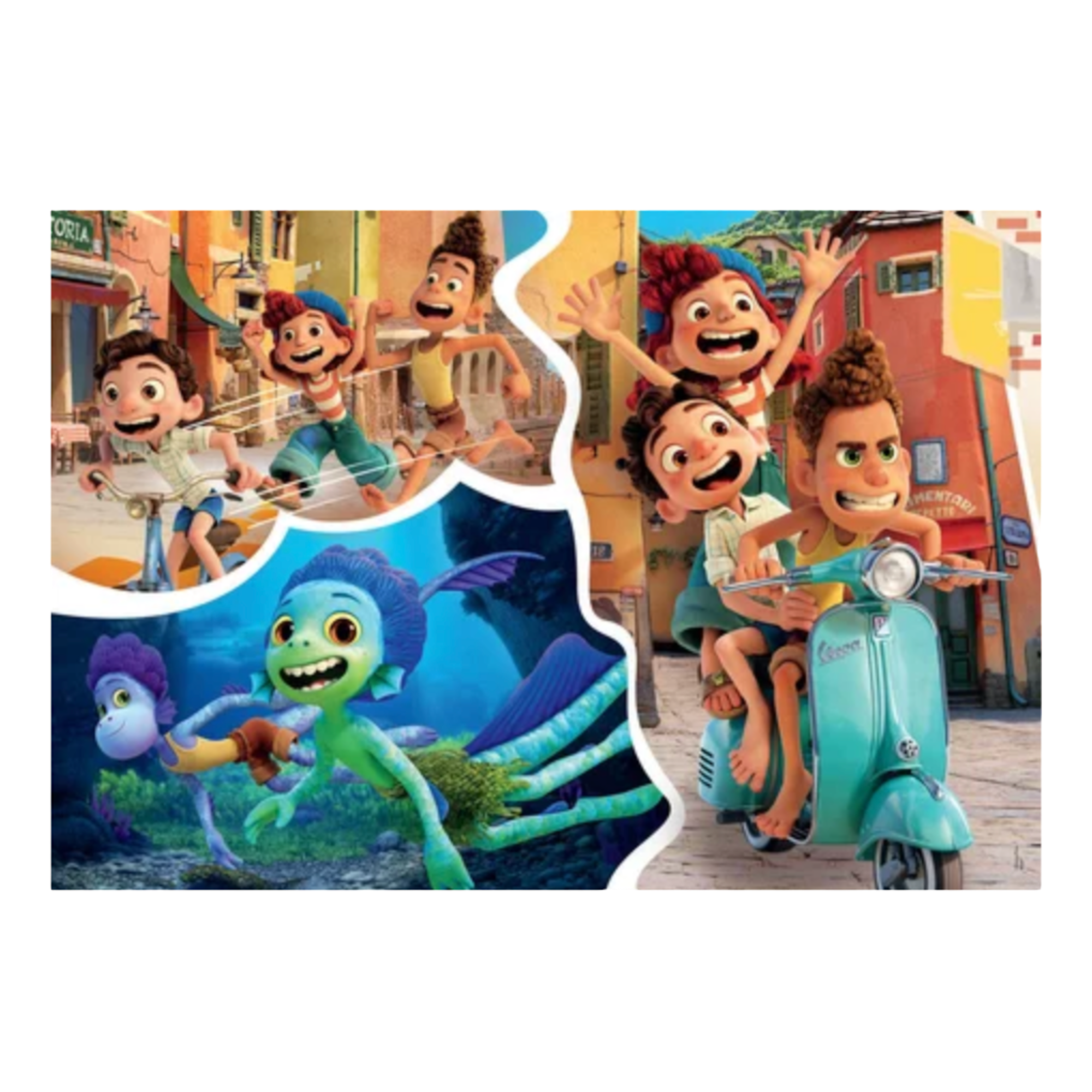 Disney Pixar - Luca : Puzzles de 3 scènes - LES MERVEILLES DE DISNEY - Le Palais des Goodies - le palais des goodies