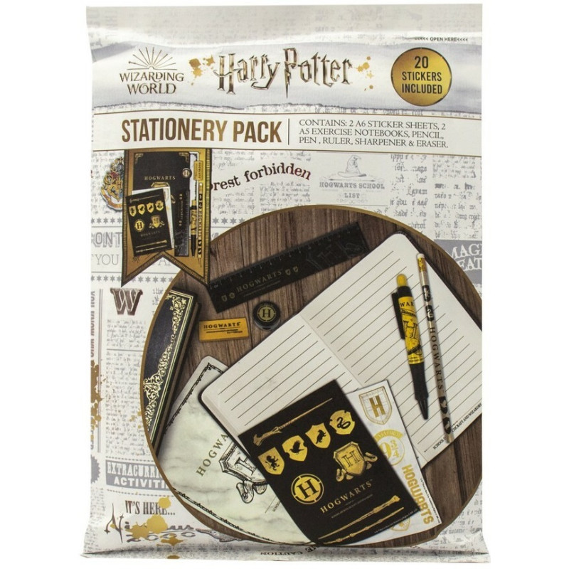 Warner Bros - Harry Potter : Set de Papeterie Hogwarts 6 pièces - le palais des goodies