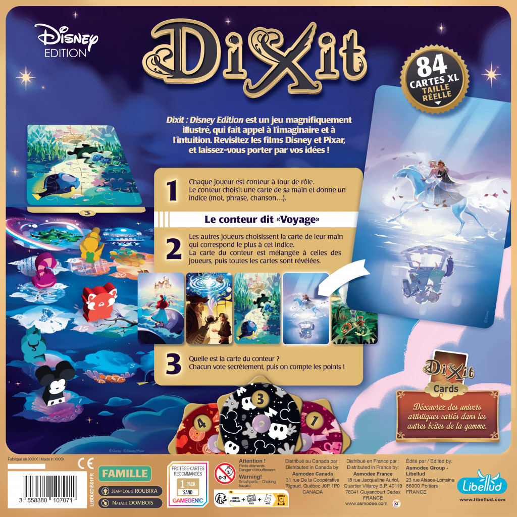 Dixit : Disney Edition : Jeux de société - le palais des goodies