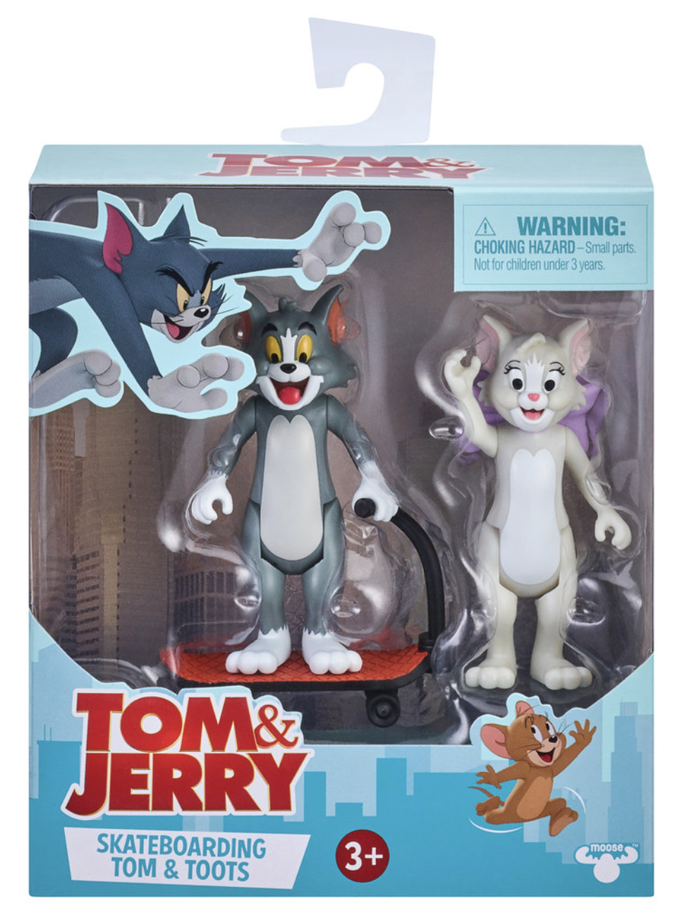 Tom et Jerry : Set de 2 figurines skateboarding - le palais des goodies