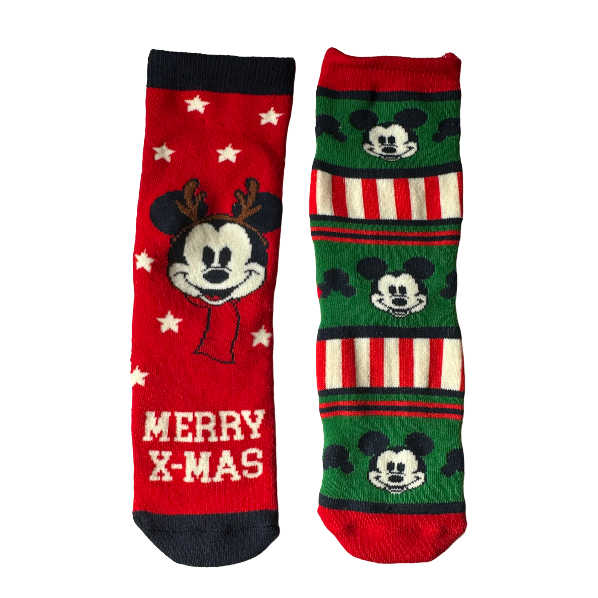 Disney - Mickey Mouse : lot de 2 paires de chaussettes de noël
