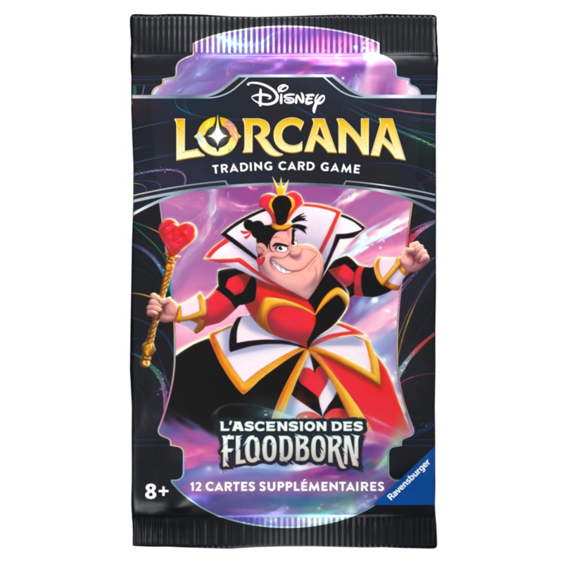 Disney Lorcana - Lascension des Floodborn TCG : Booster de 12 cartes supplémentaires (Français) le palais des goodies