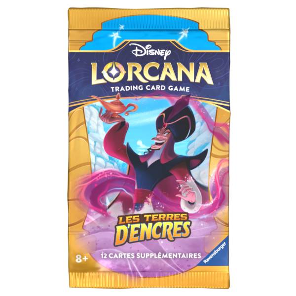 Disney Lorcana - Chapitre 3 &quot;Les Terres dEncres&quot; : Booster de 12 cartes supplémentaires (Français) le palais des goodies