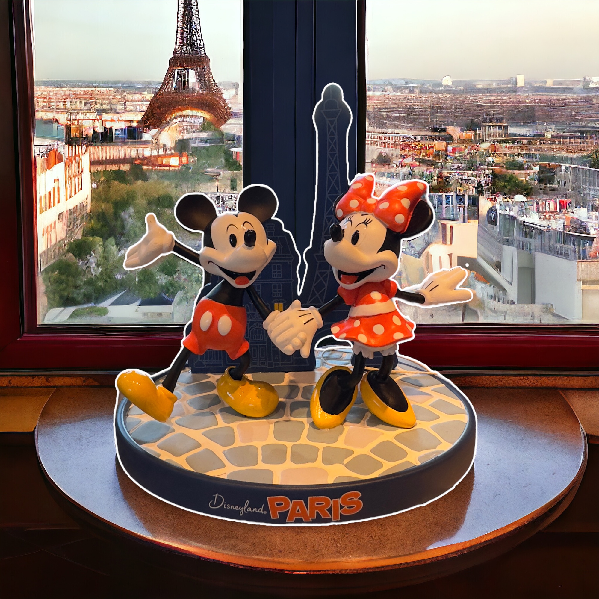 Disney - Mickey Mouse : Figurine Mickey et Minnie à Paris