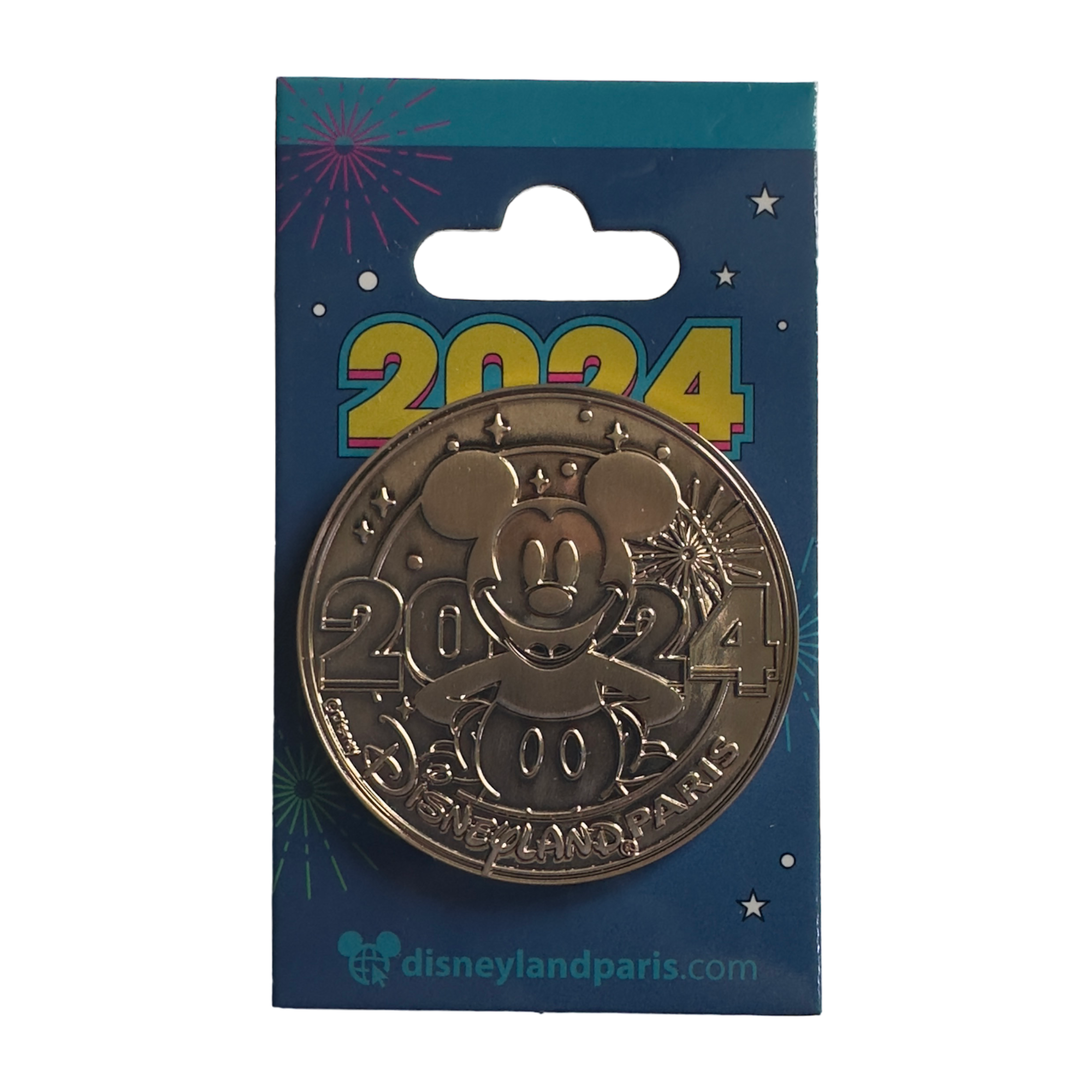 Disney - Mickey Mouse : Pin's médaille date 2024 0E - le palais des goodies