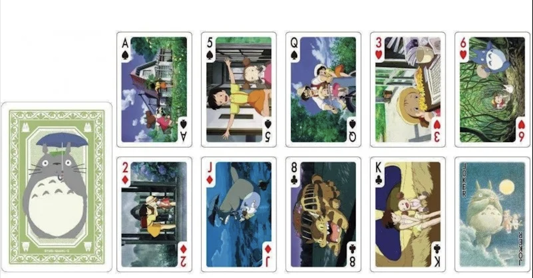 Ghibli - Mon voisin Totoro : Jeu de cartes à jouer - le palais des goodies
