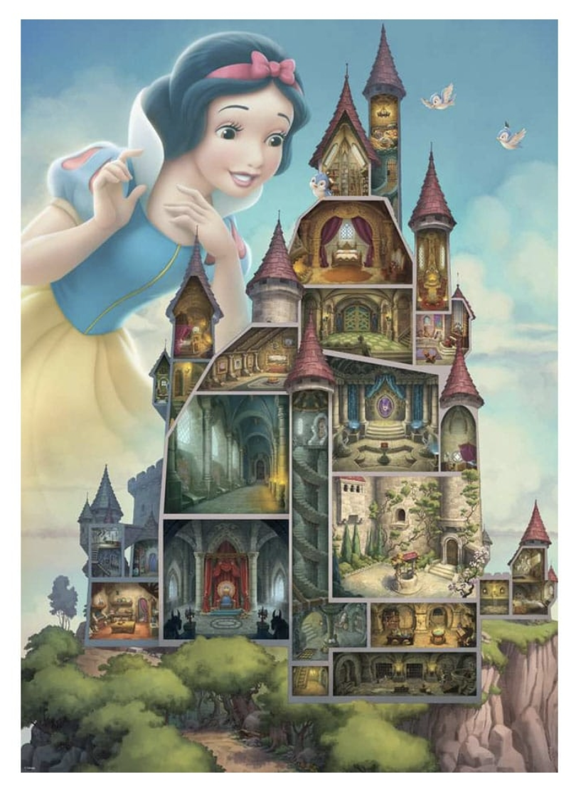 Disney - Blanche-Neige et les 7 nains : Puzzle &quot;Castle Collection&quot; le palais des goodies