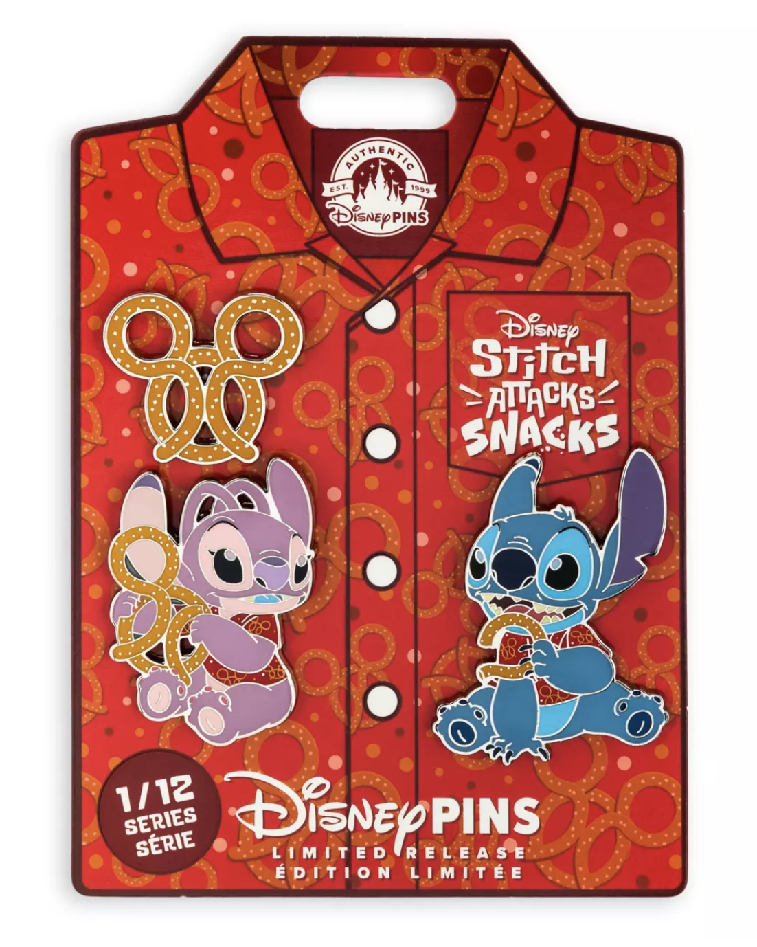 Disney - Lilo et Stitch : Set de 3 Pin\'s Stitch Attacks Snacks EL
