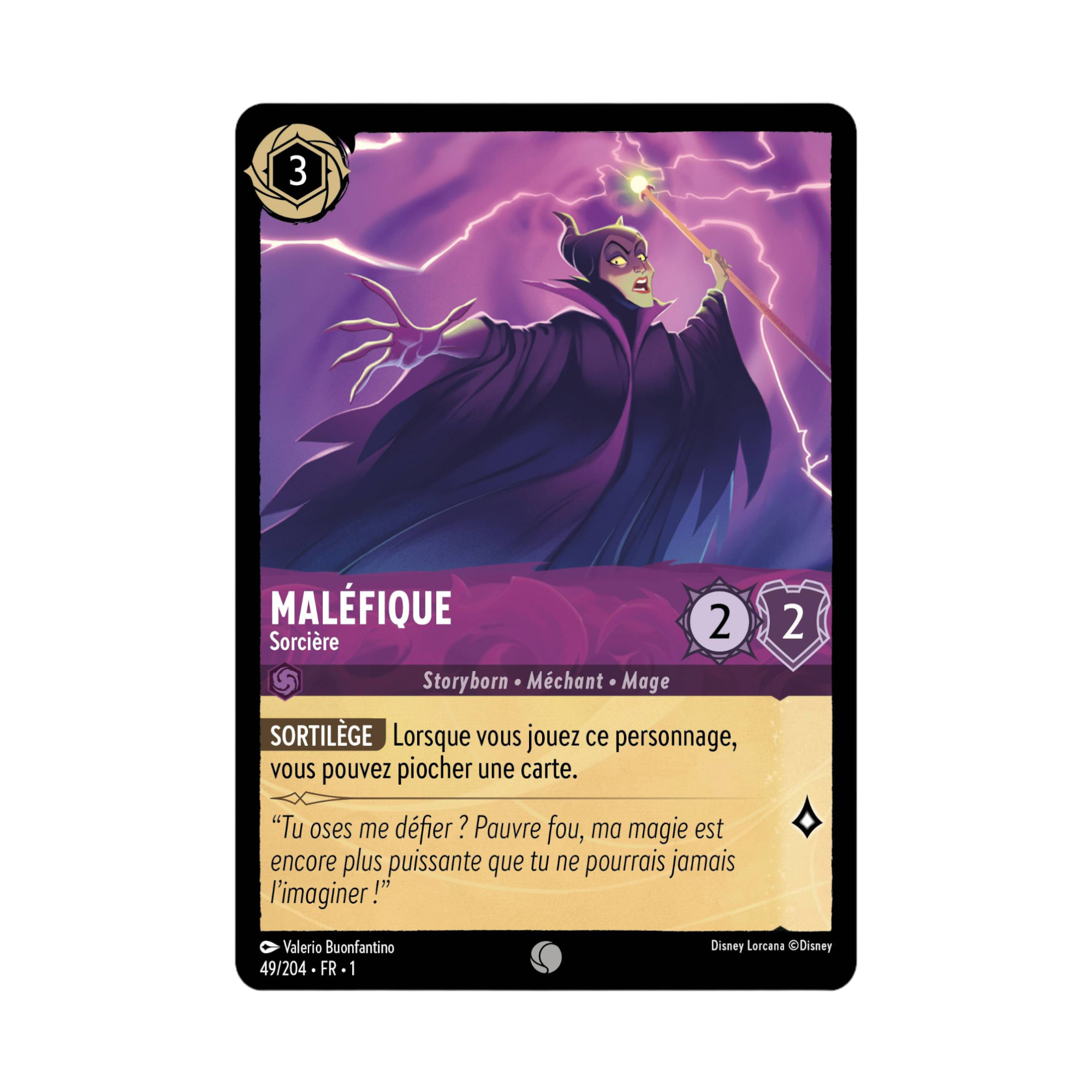 Disney Lorcana TCG : Carte "Maléfique" (carte 49/204) le palais des goodies
