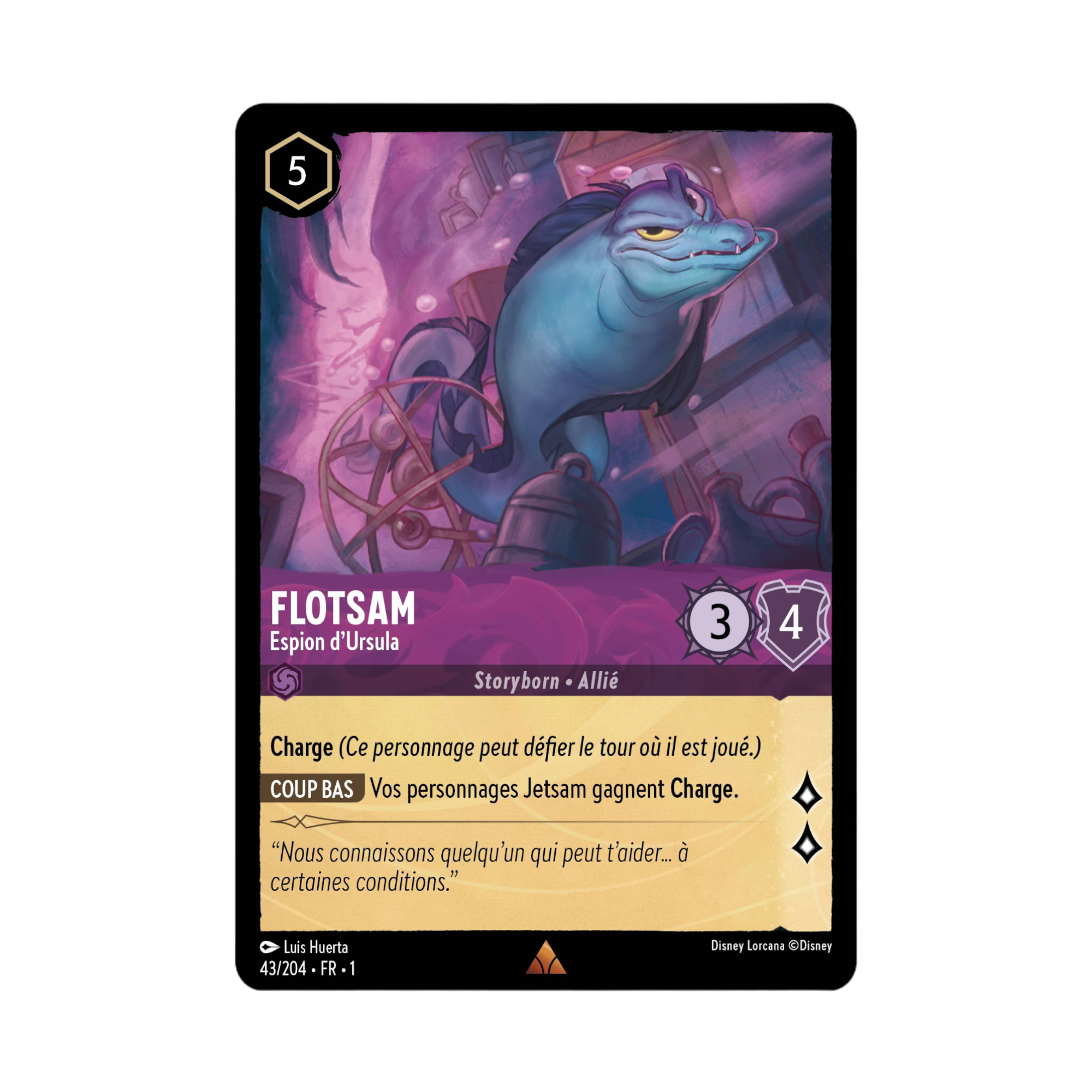 Disney Lorcana TCG : Carte "Flotsam" (carte 43/204) le palais des goodies
