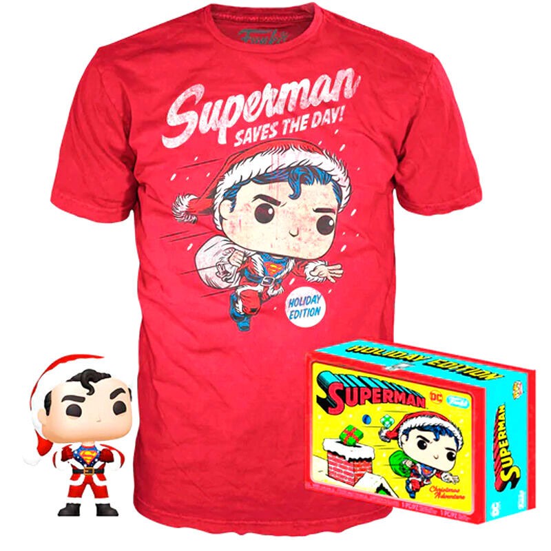 DC Comics - Superman : Box de noël Funko Pop + T-Shirt