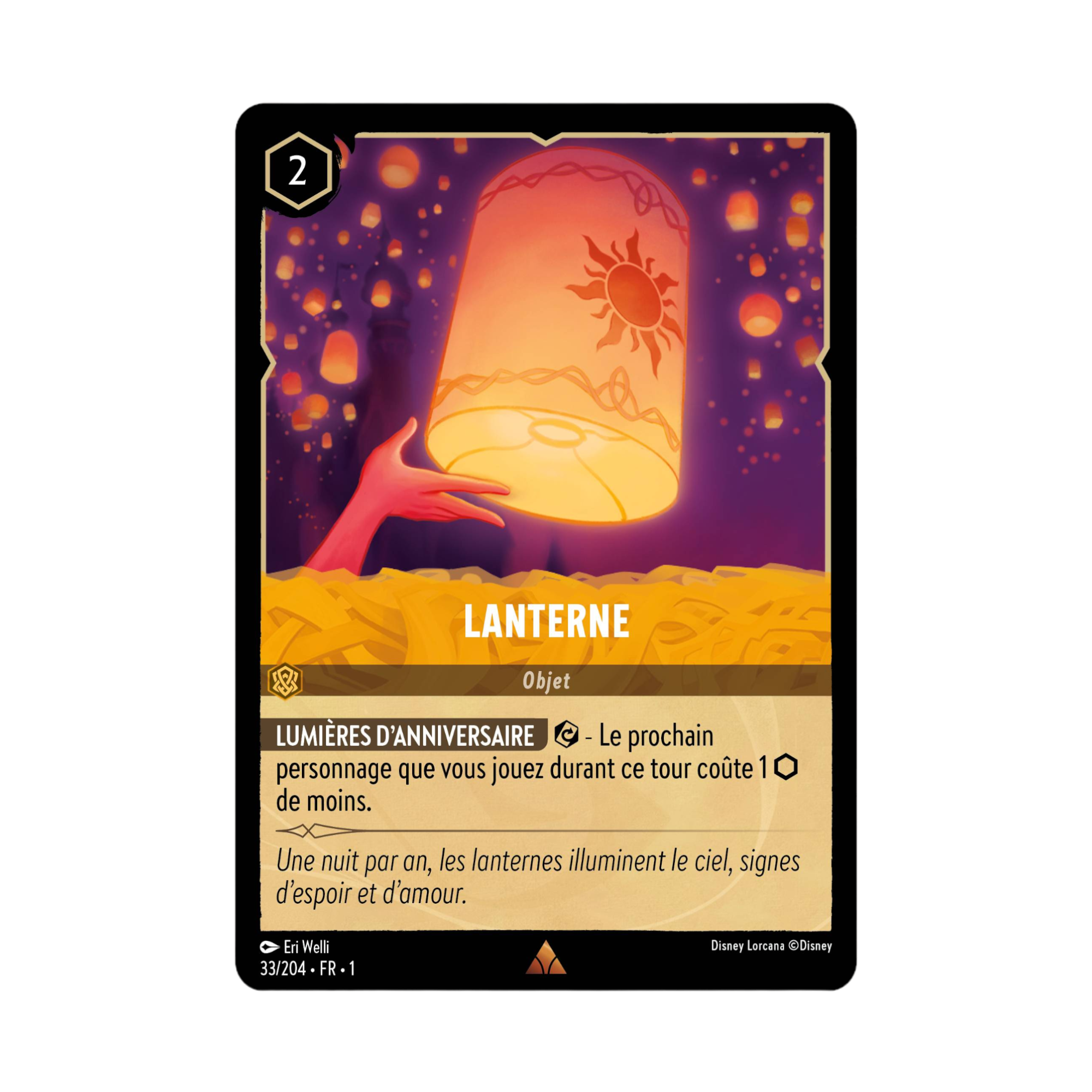 Disney Lorcana TCG : Carte "Lanterne" (carte 33/204) le Palais des Goodies
