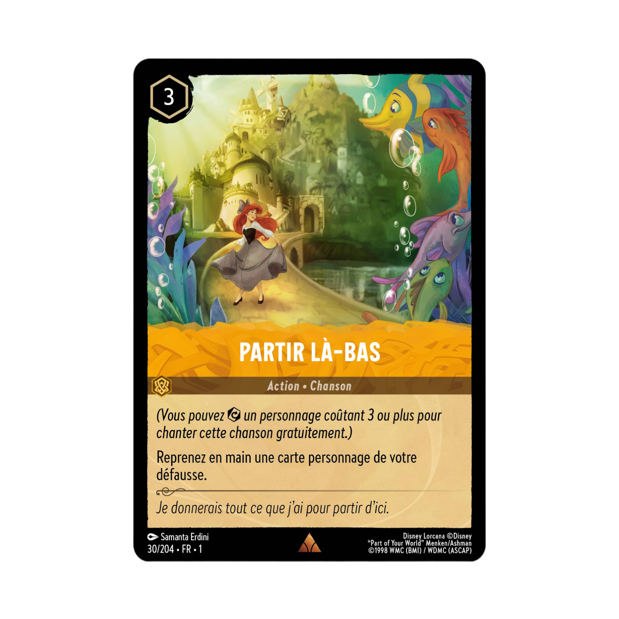 Disney Lorcana TCG : Carte "Partir là-bas" (carte 30/204) le Palais des Goodies