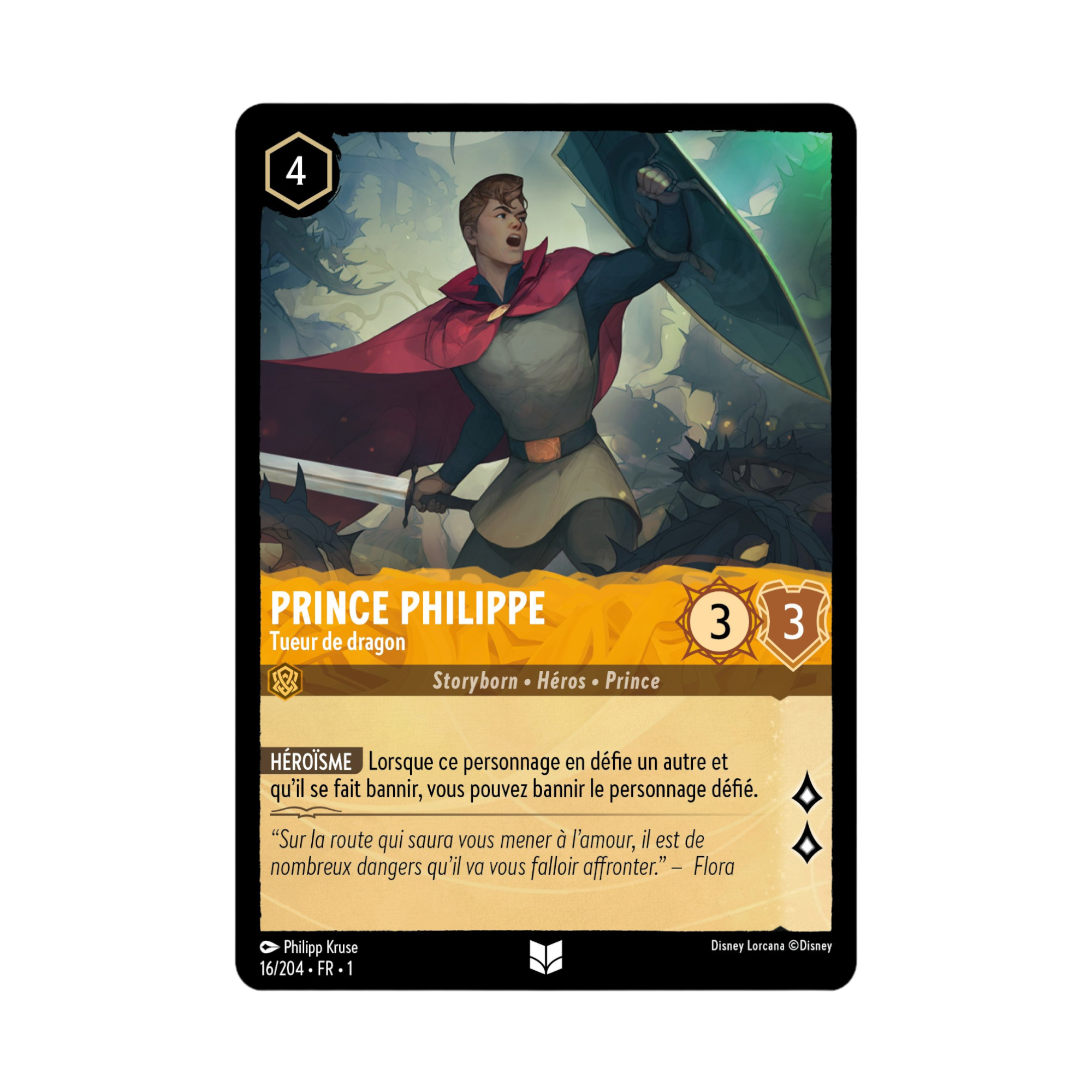 Disney Lorcana TCG : Carte "Prince Philippe" (carte 16/204) le Palais des Goodies