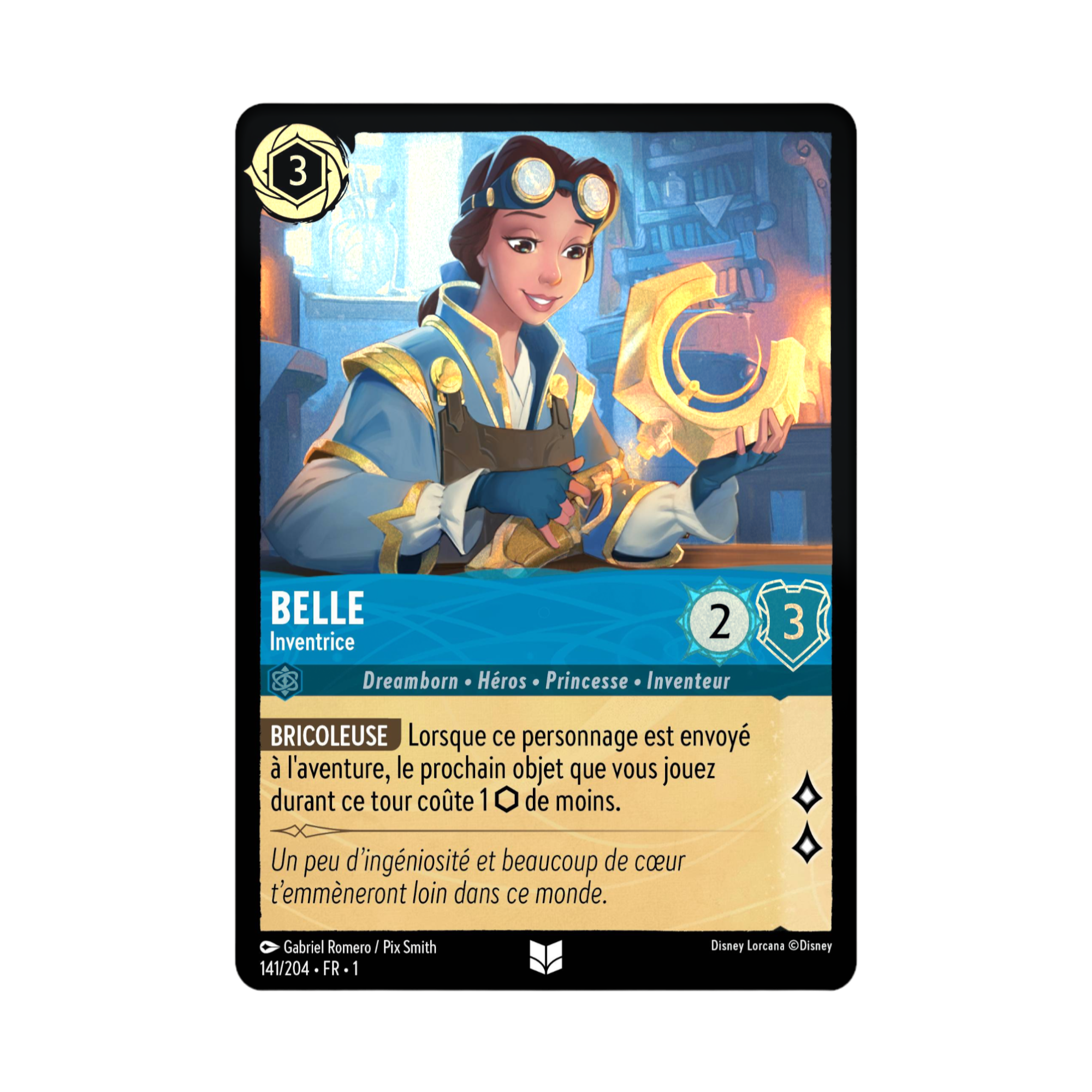 Disney Lorcana TCG : Carte &quot;Belle&quot; FOIL (141/204) le palais des goodies