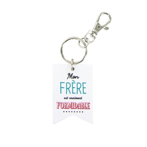 Porte-clés "Mon frère est vraiment formidable" le palais des goodies