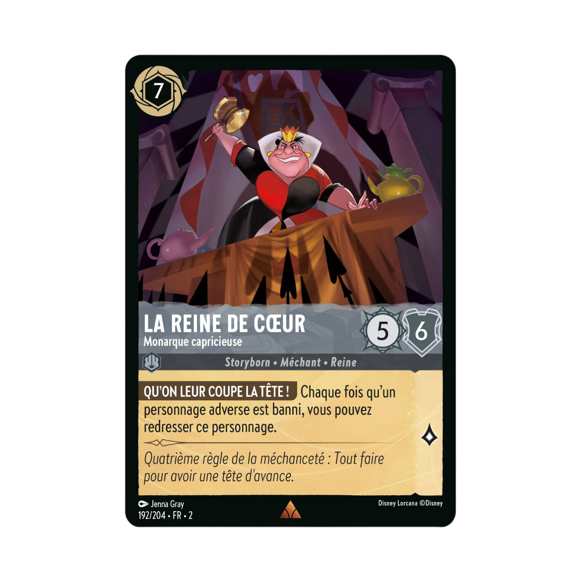 Disney Lorcana Chapitre 2 - Lascension des Floodborn : Carte "La reine des coeur" (192/204) le palais des goodies