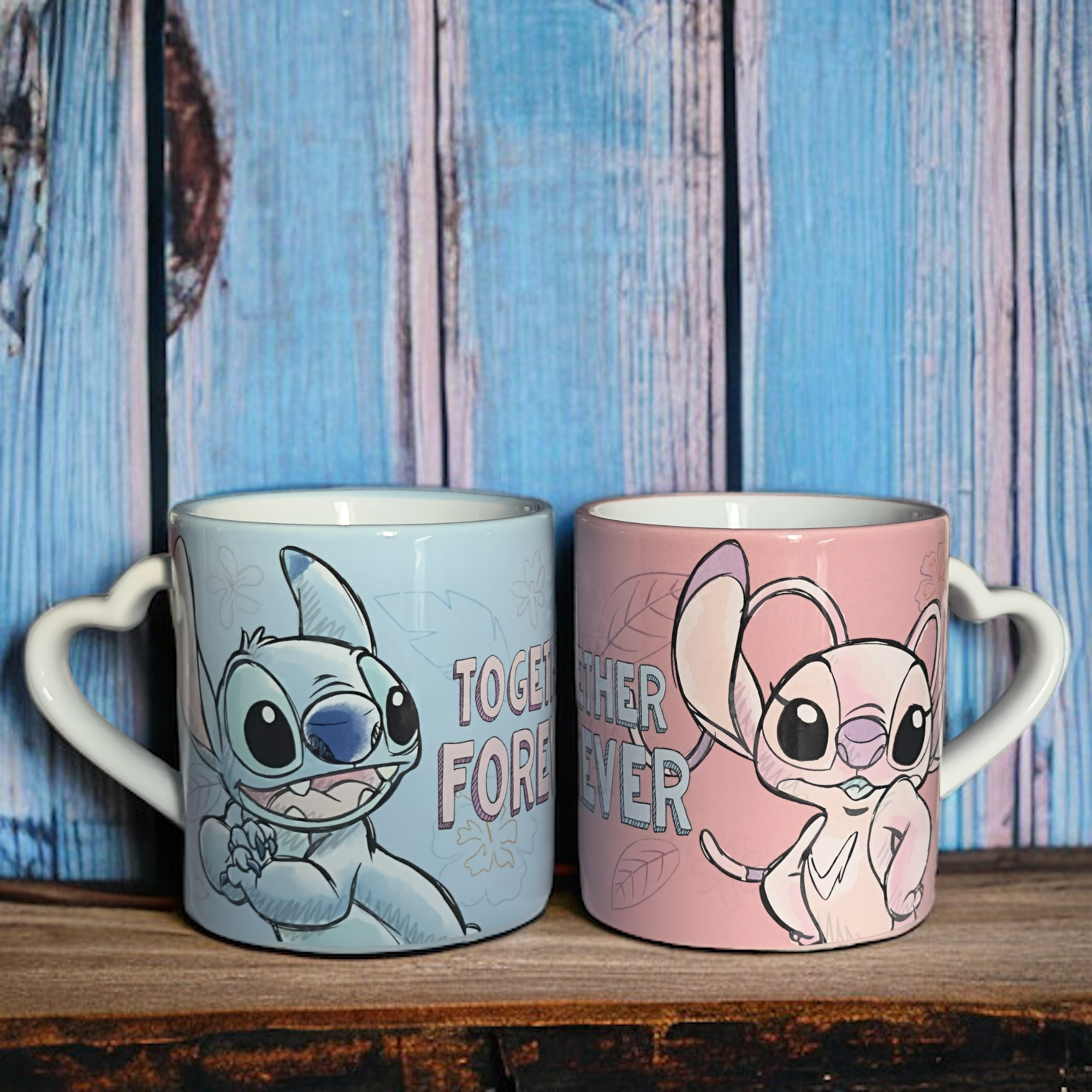 Disney - Lilo et Stitch : Set de 2 mugs Together Forever