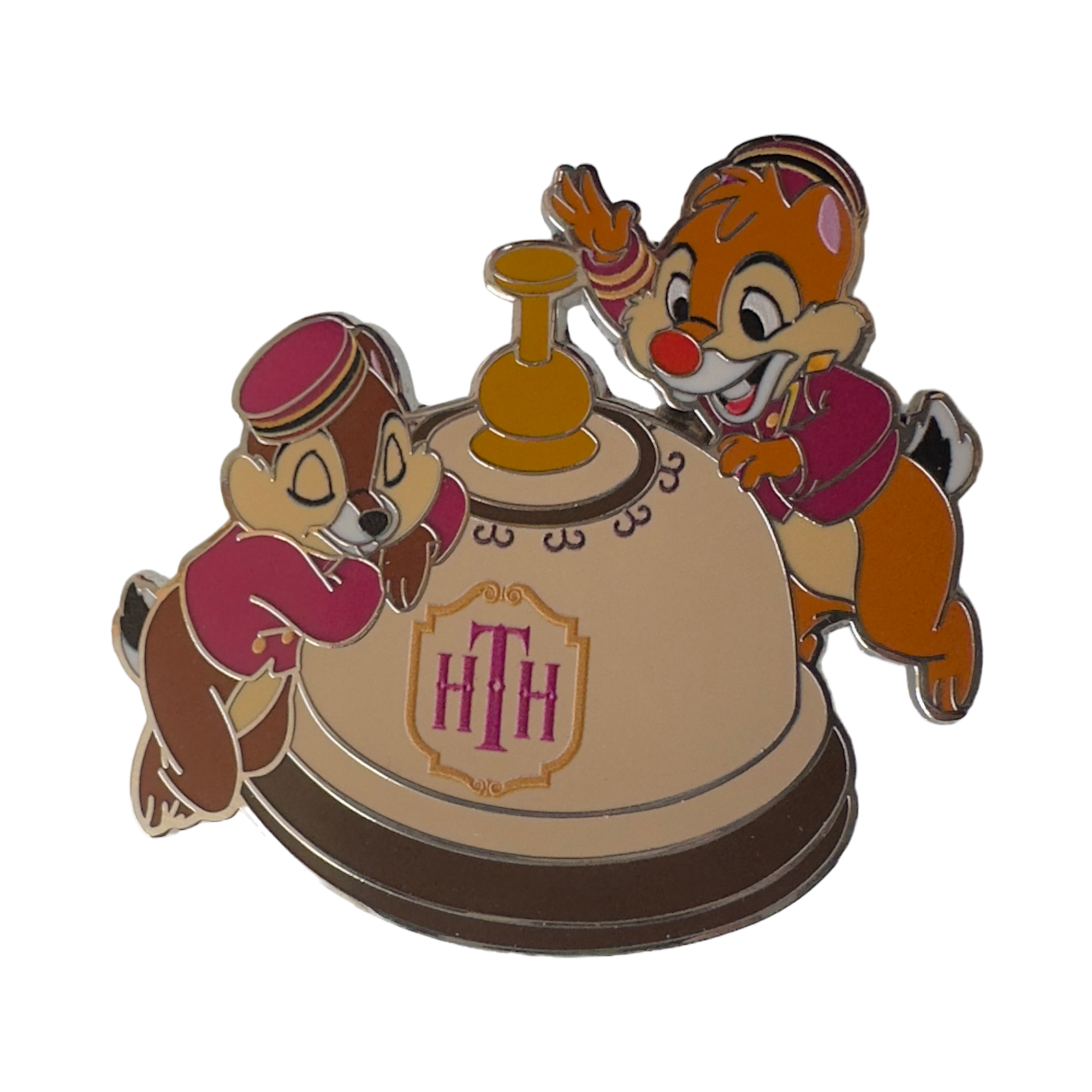 Disney - Tic et Tac : Pins "sonnette" The Hollywood Tower Hotel - le palais des goodies