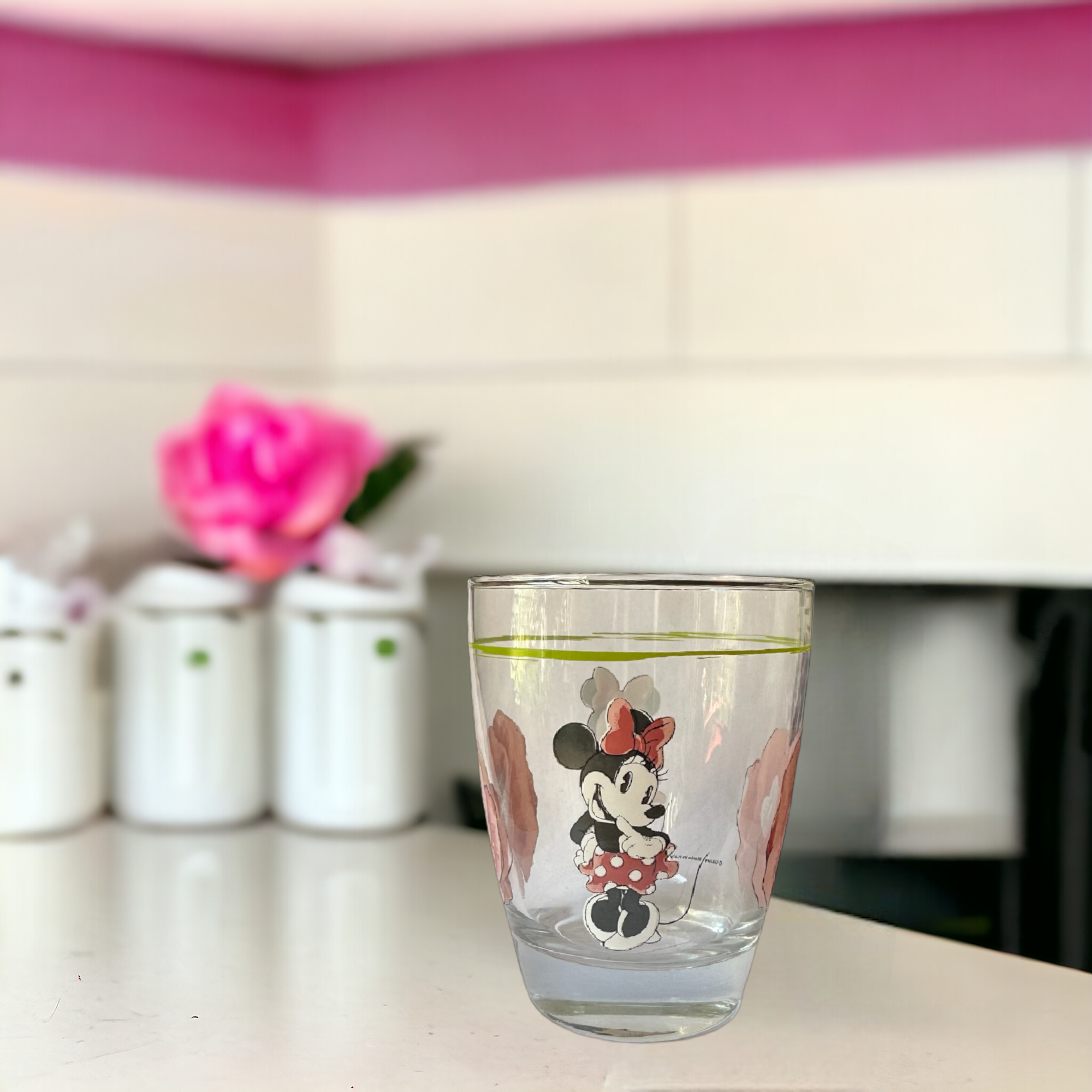 Disney - Minnie Mouse : Verre eau floral