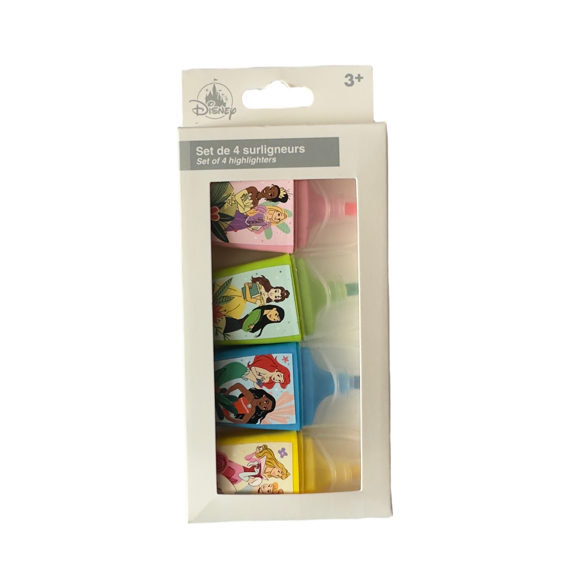 Disney Princess : Set de 4 surligneurs - le palais des goodies