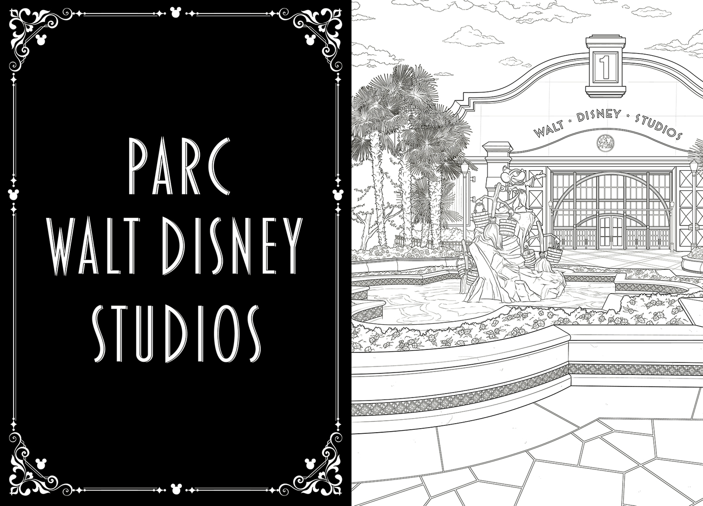 Hachette Collection - Livre de 90 coloriages Disneyland Paris - le palais des goodies