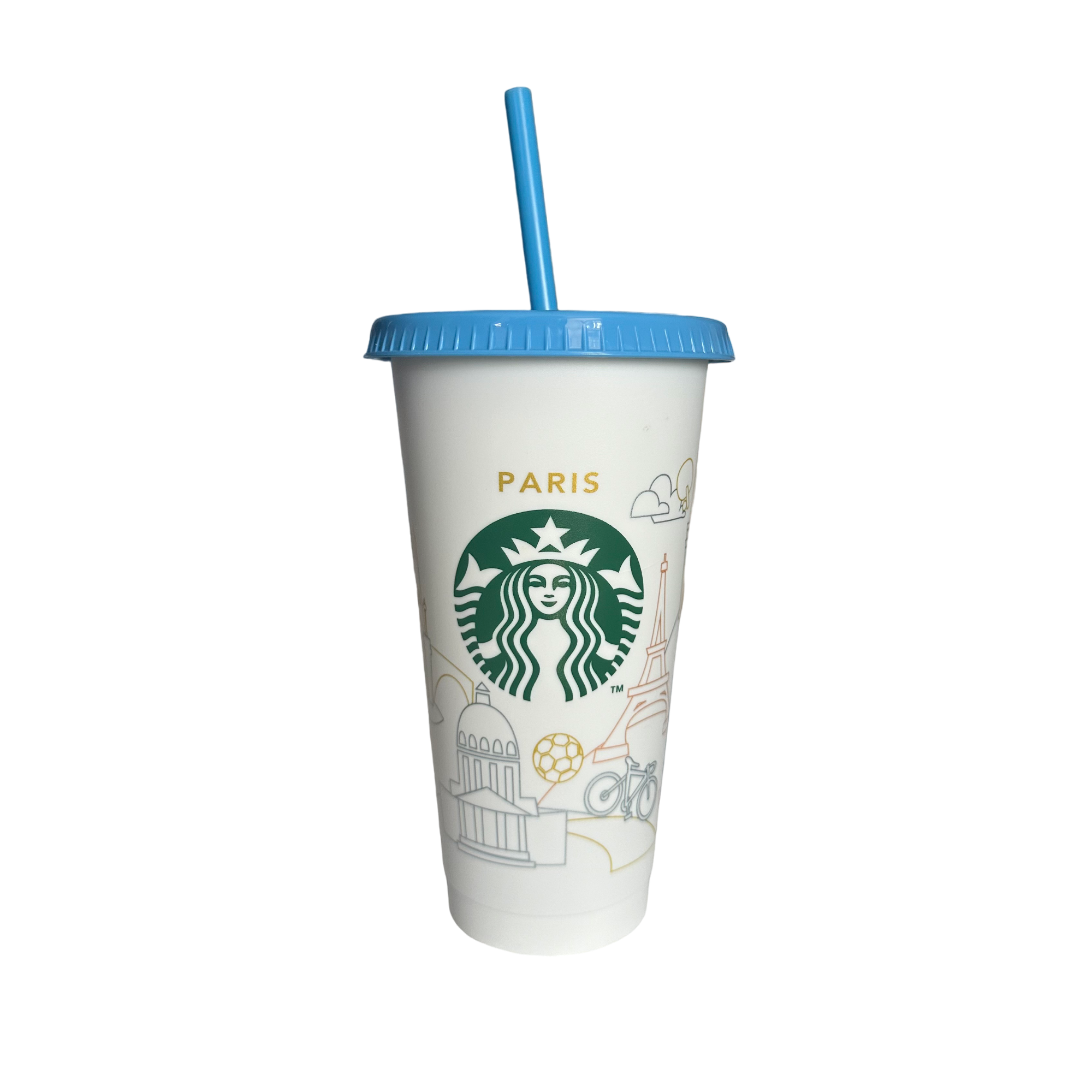 Mug Starbucks Paris France - Tasse à Café 16oz, Céramique Rouge