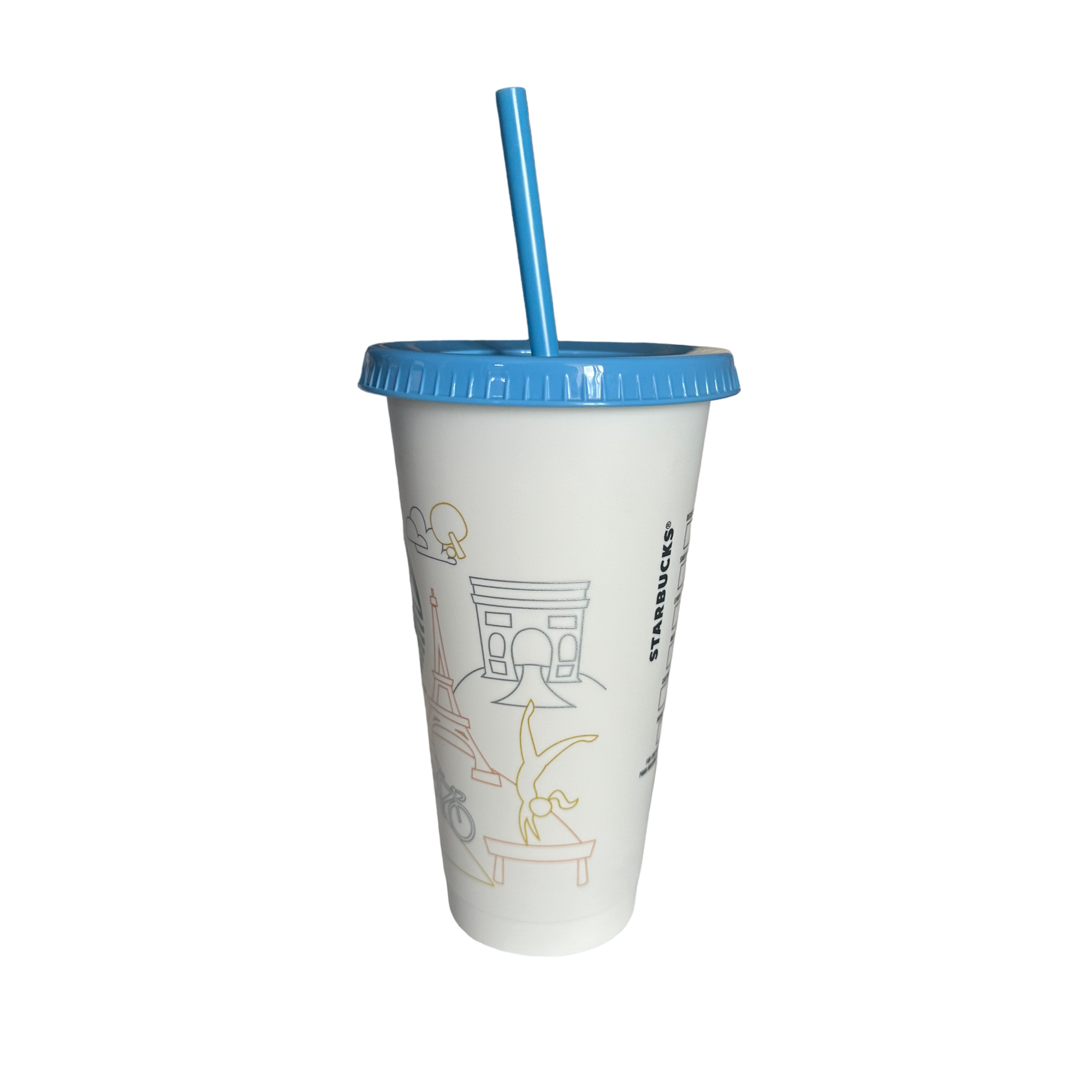 Starbucks : Gobelet paille "Paris 2024" le palais des goodies