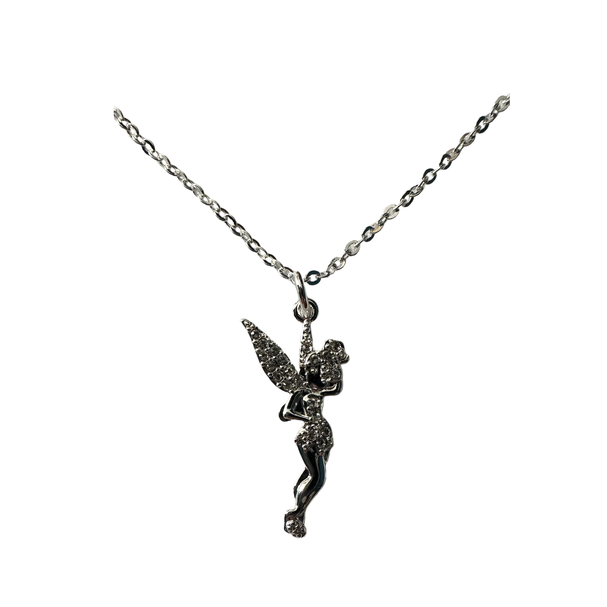 Disney - Peter Pan : Collier Clochette avec strass - le palais des goodies - tinkerbell - Disneyland paris