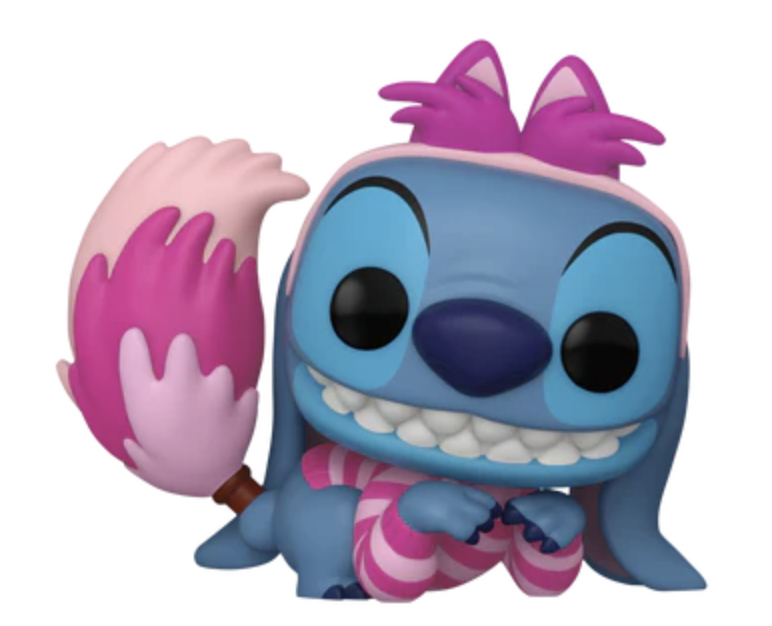 Disney - Funko Pop N°1460 : Figurine Stitch en costume de Cheshire Cat - Disneyland Paris - alice au pays des merveilles - le palais des goodies