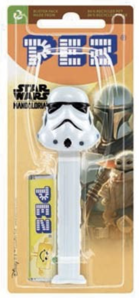 PEZ - The mandalorian : Distributeur Storm Trooper   Bonbon aux fruits - distributeur de bonbon - le Palais des Goodies